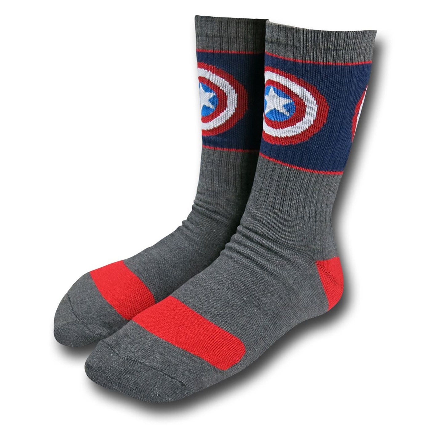 Captain America Blue and Grey Socks 2-Pack