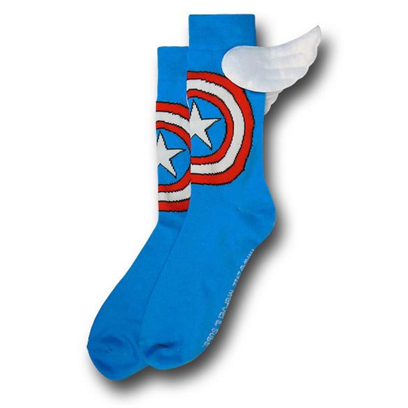 Captain America Crew Socks With Wings