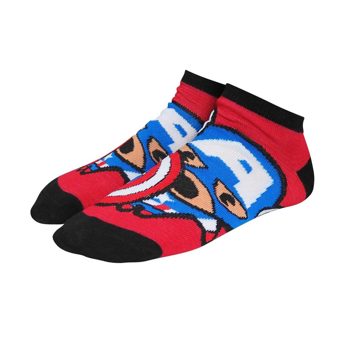 Captain America Cuties Women's Low-Cut Sock 3 Pack