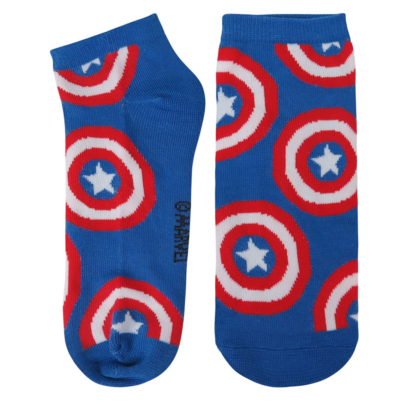 Captain America Cuties Women's Low-Cut Sock 3 Pack