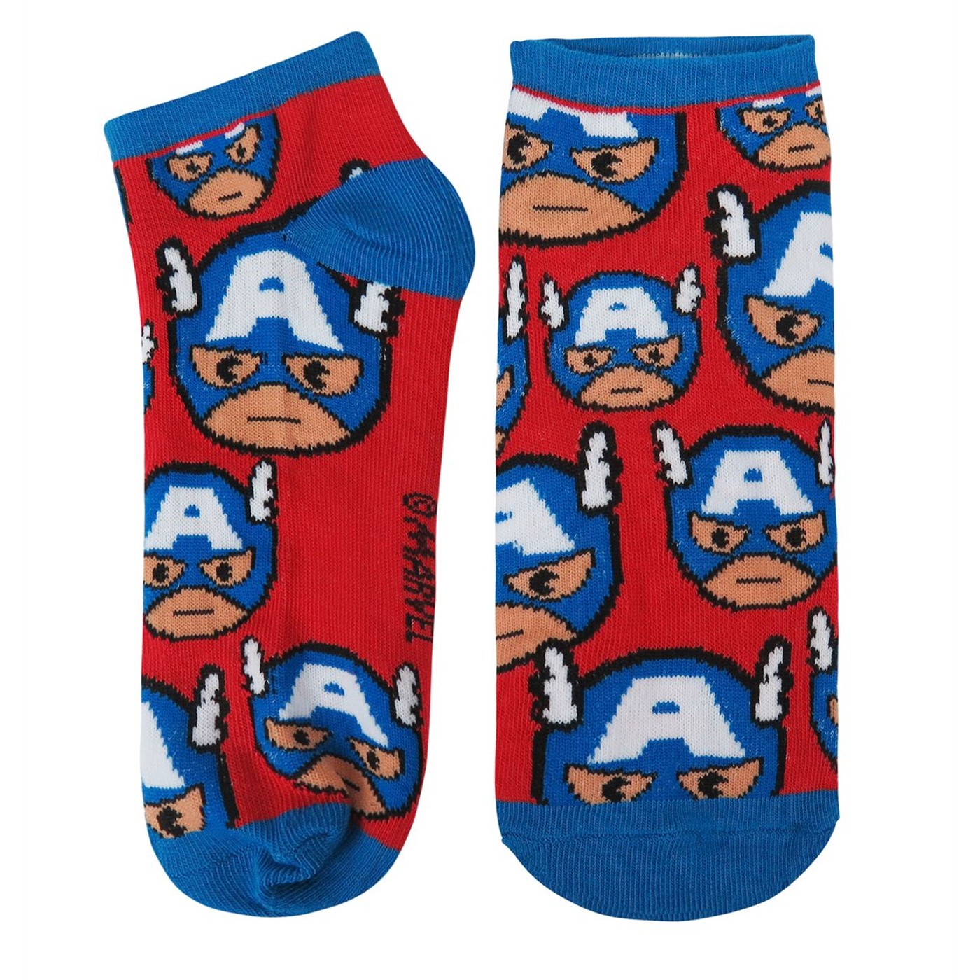 Captain America Cuties Women's Low-Cut Sock 3 Pack