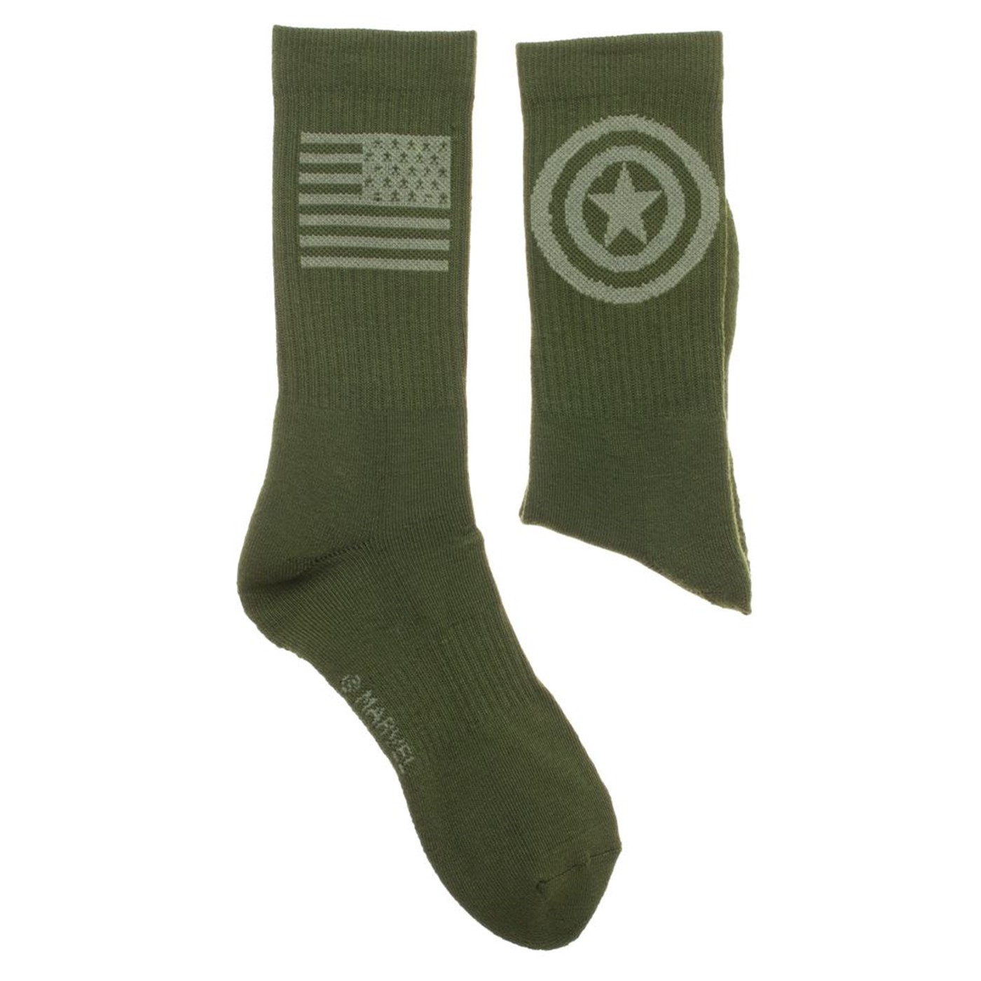 Captain America Salute To Service Athletic Crew Socks