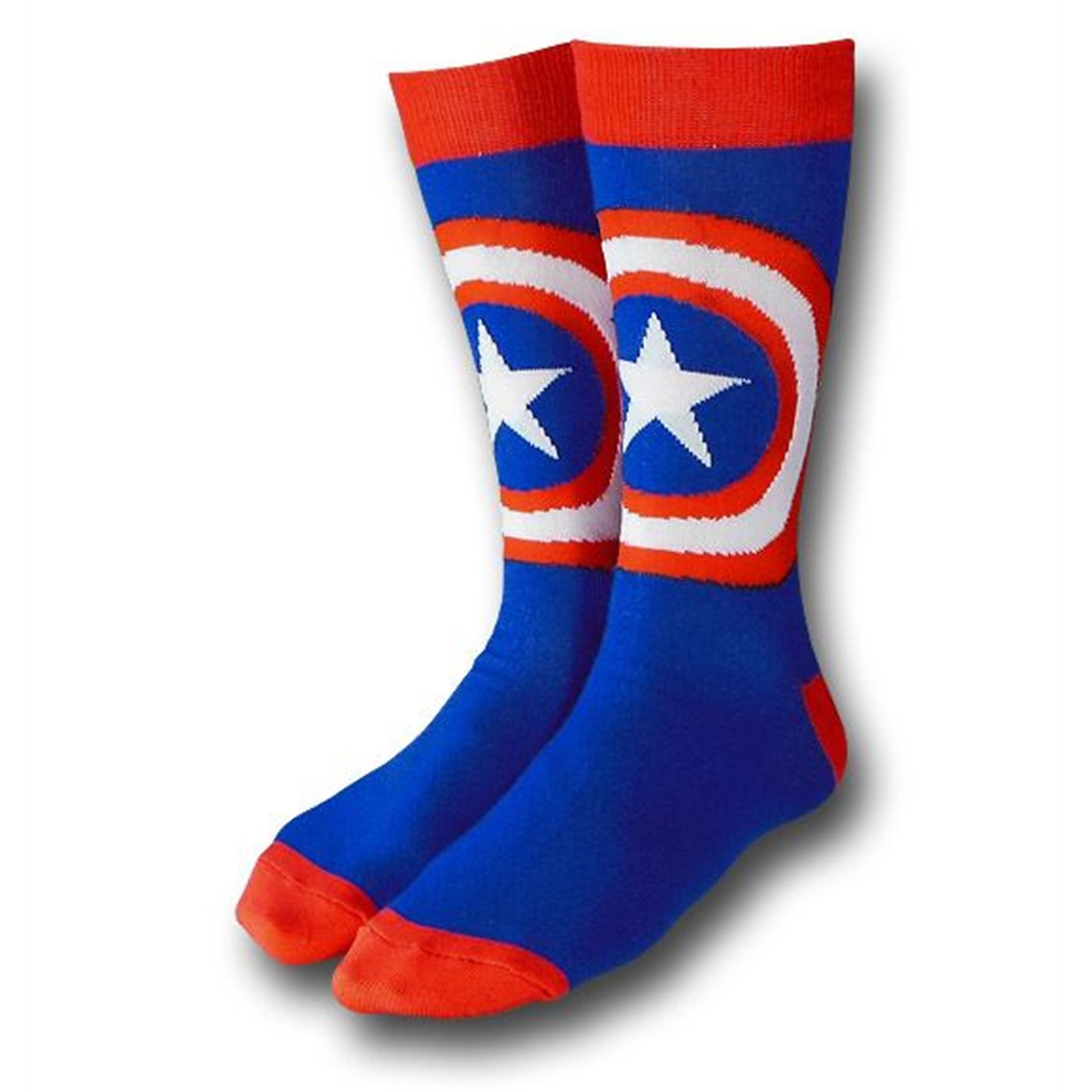 Captain America Shield Symbol Crew Socks