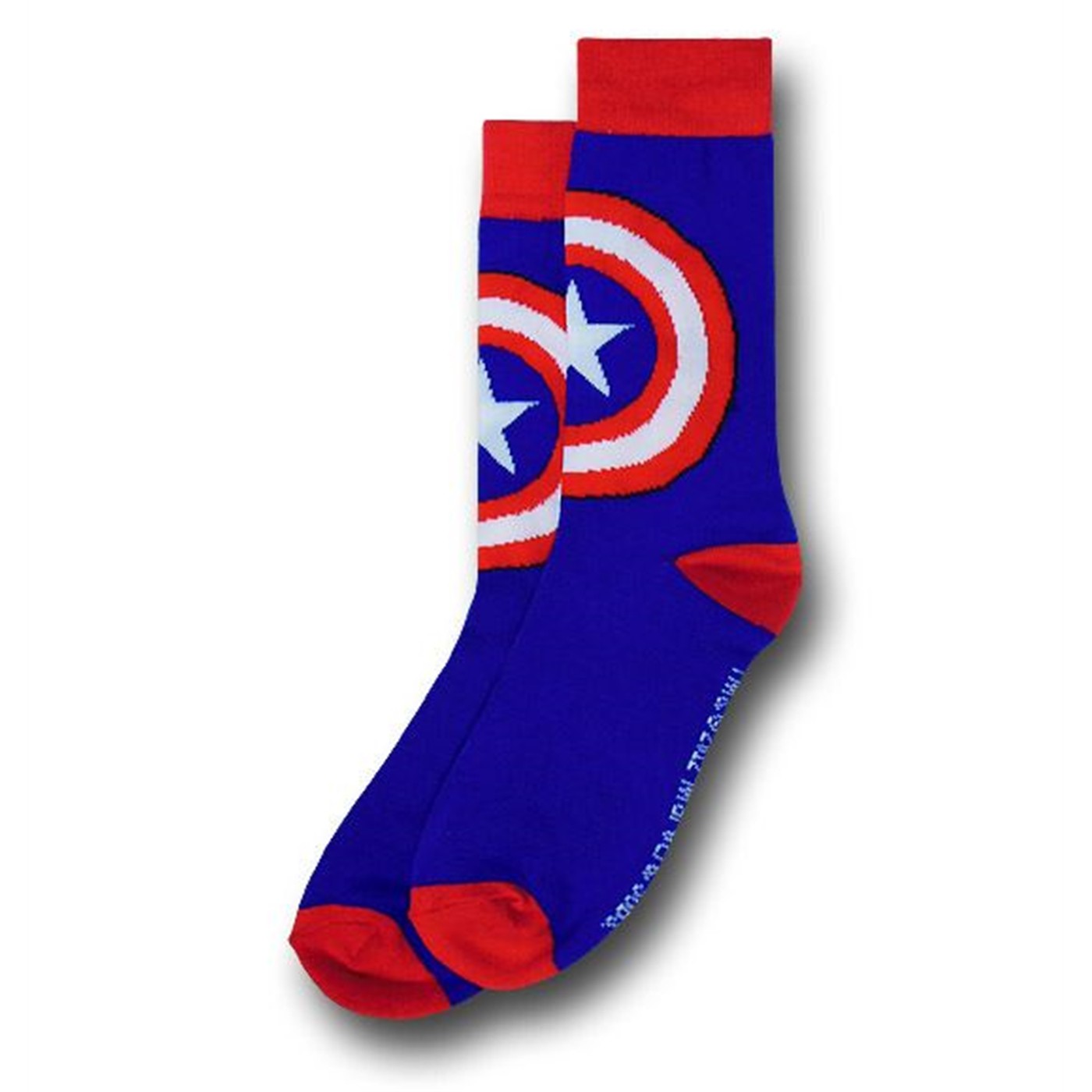 Captain America Shield Symbol Crew Socks
