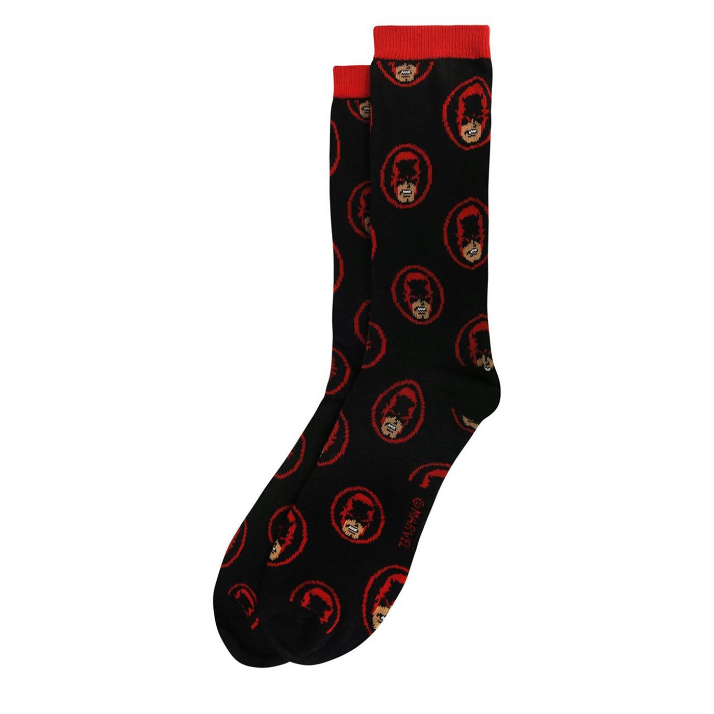 Daredevil Heads All-Over Print Crew Socks
