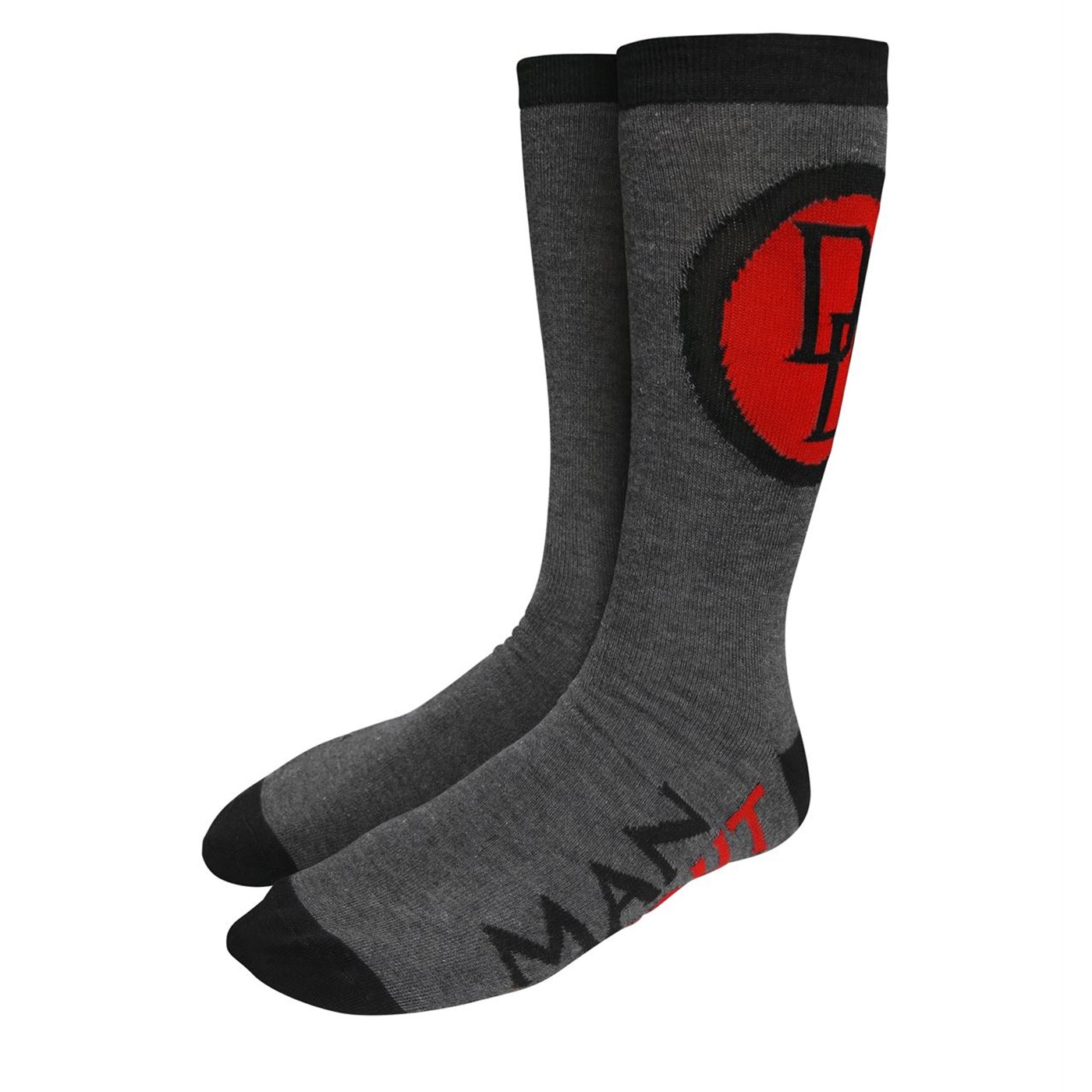 Daredevil Symbol Man Without Fear Crew Sock