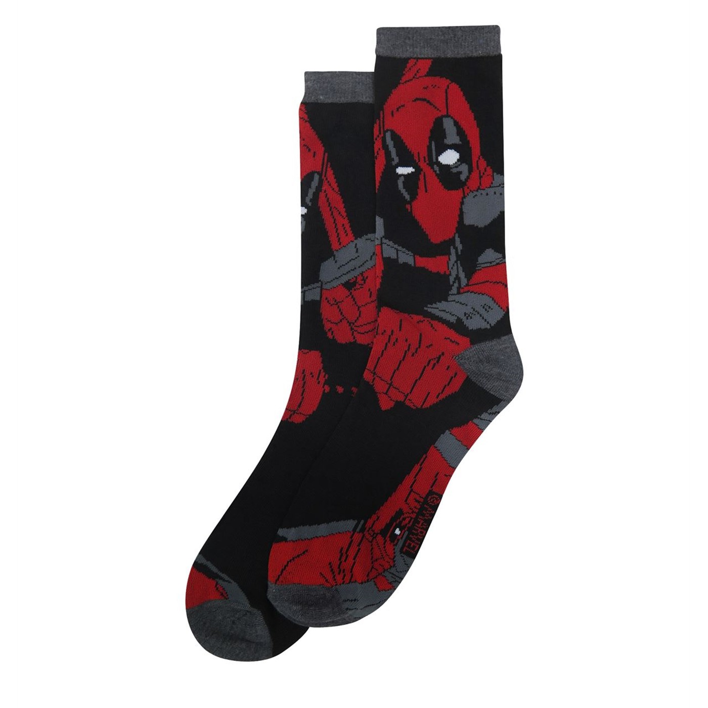 Deadpool Regenerating Degenerate Crew Sock 2-Pack