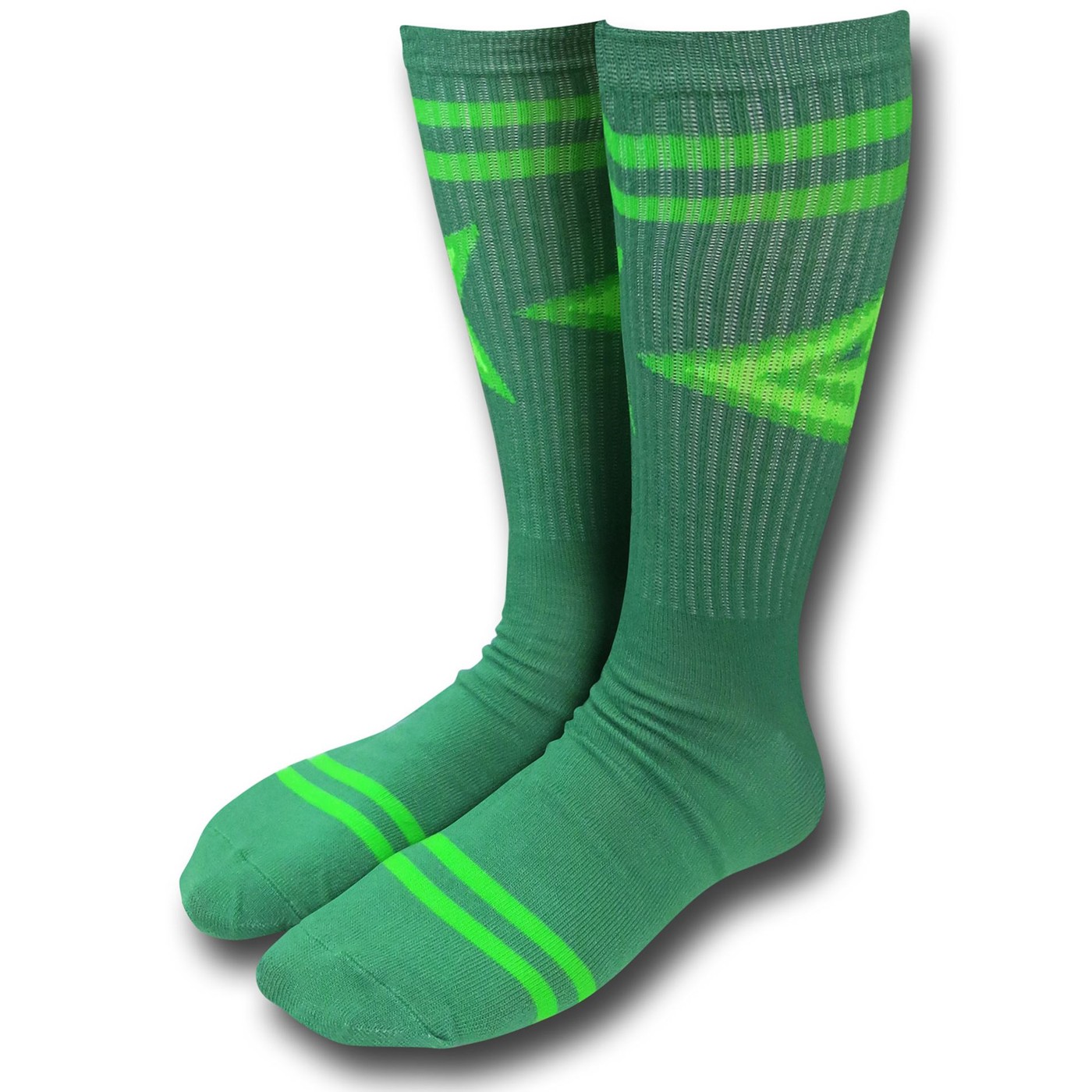Green Arrow Symbol Crew Socks