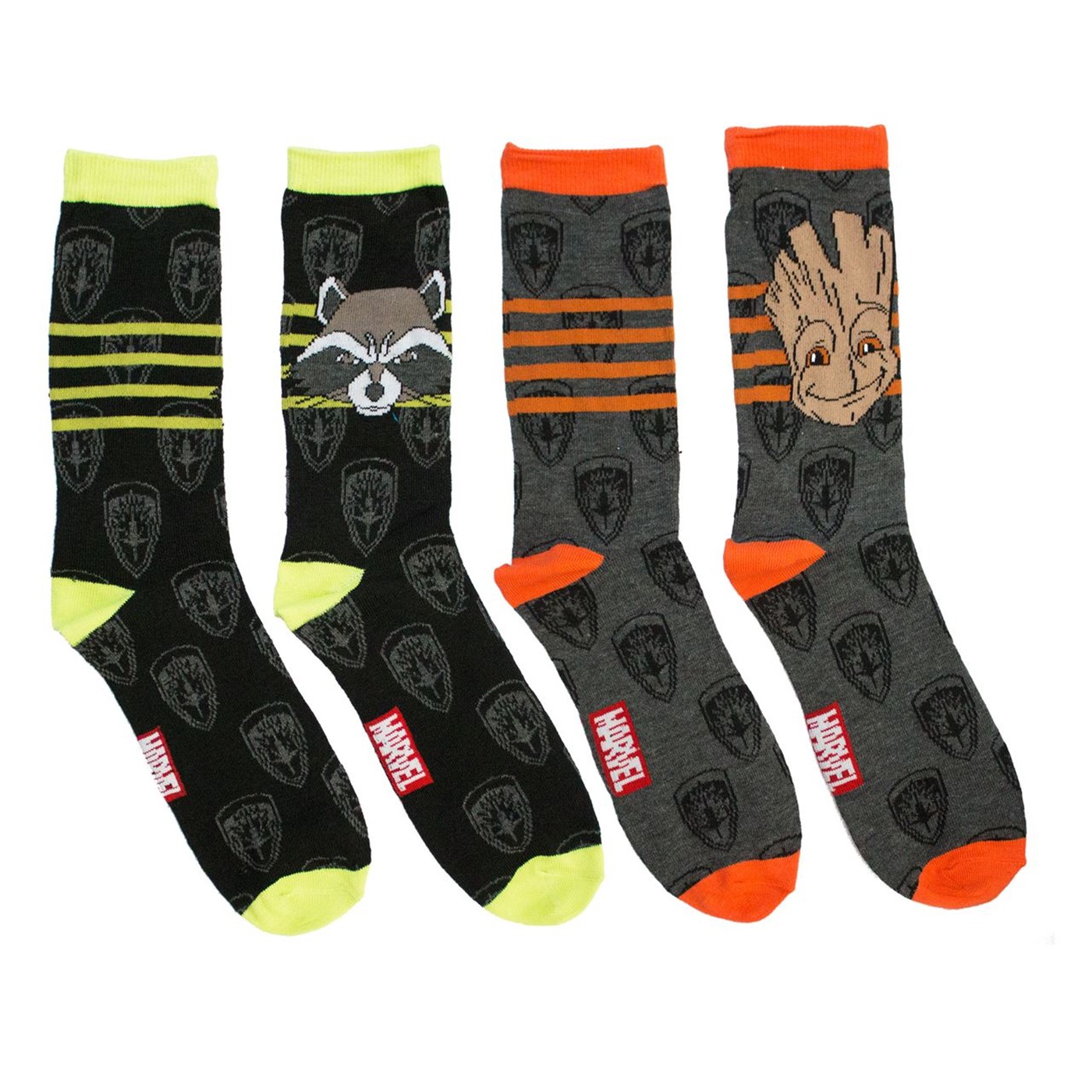 GOTG Baby Groot & Rocket Crew Sock2-Pack