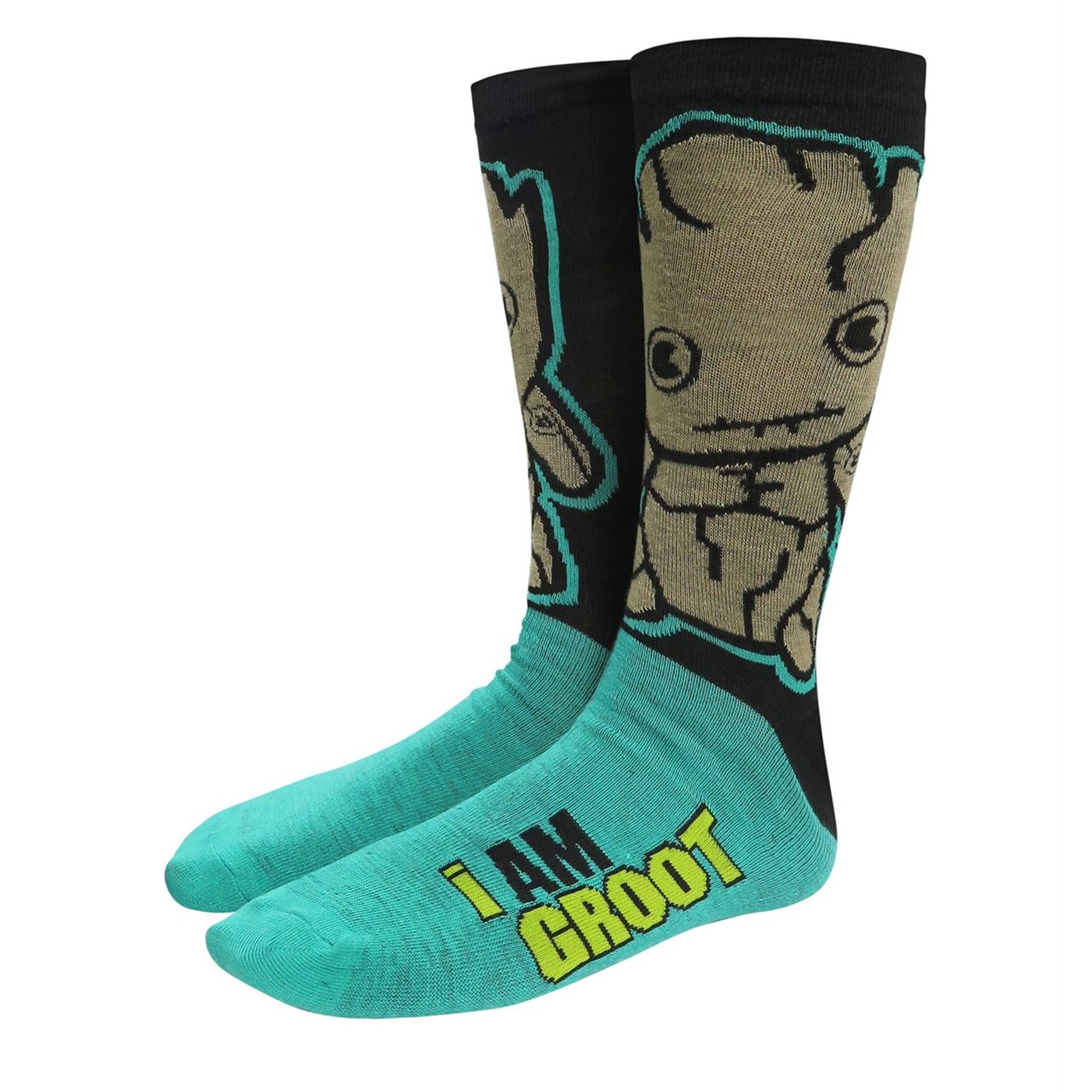 GOTG Cute Groot and Rocket Raccoon Crew Sock 2 Pack