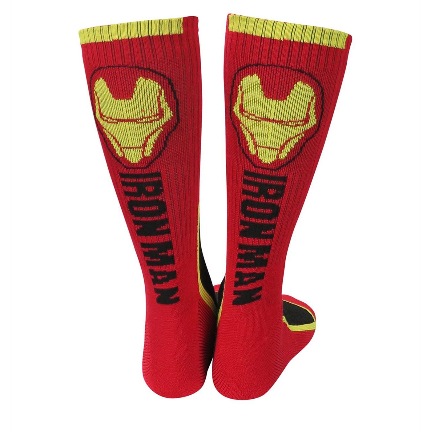 Iron Man Two-Tone Athletic Crew Socks