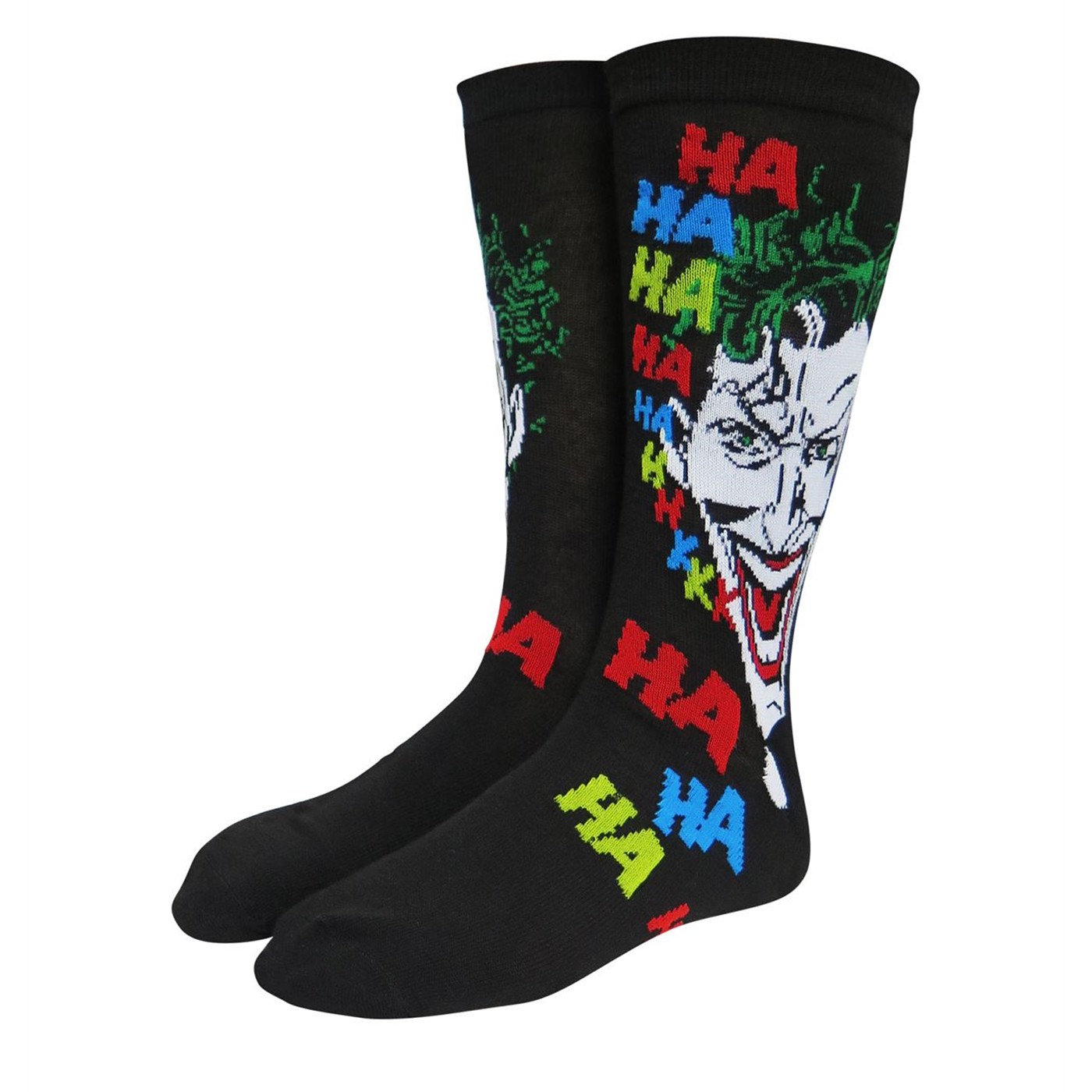 The Joker Clown Prince of Crime Crew Socks 2-Pack