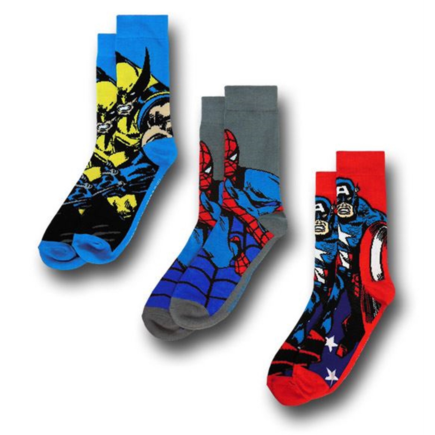 Marvel Heroes Crew Sock 3-Pack