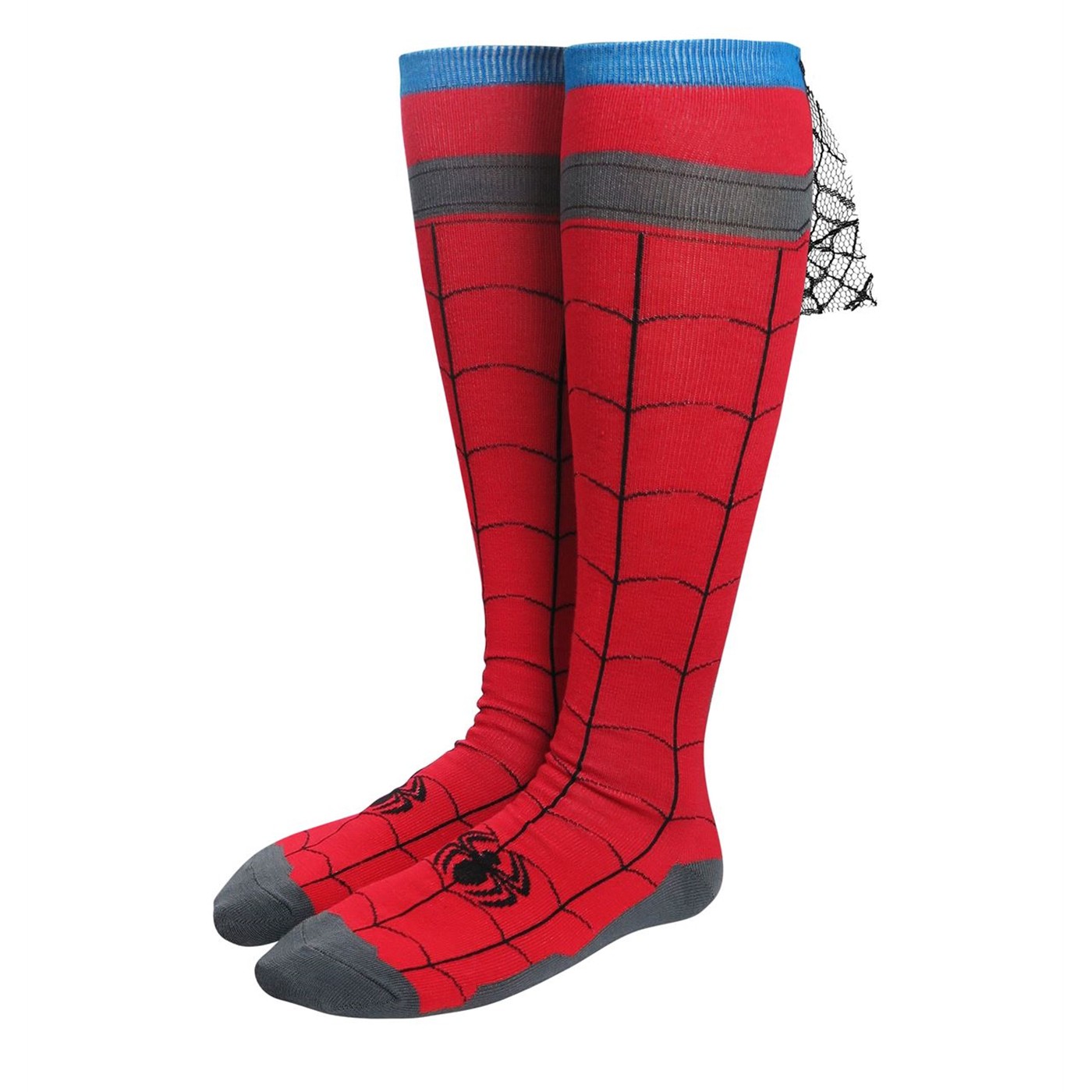 Spider-Man Costume Women's Knee High Cape Socks