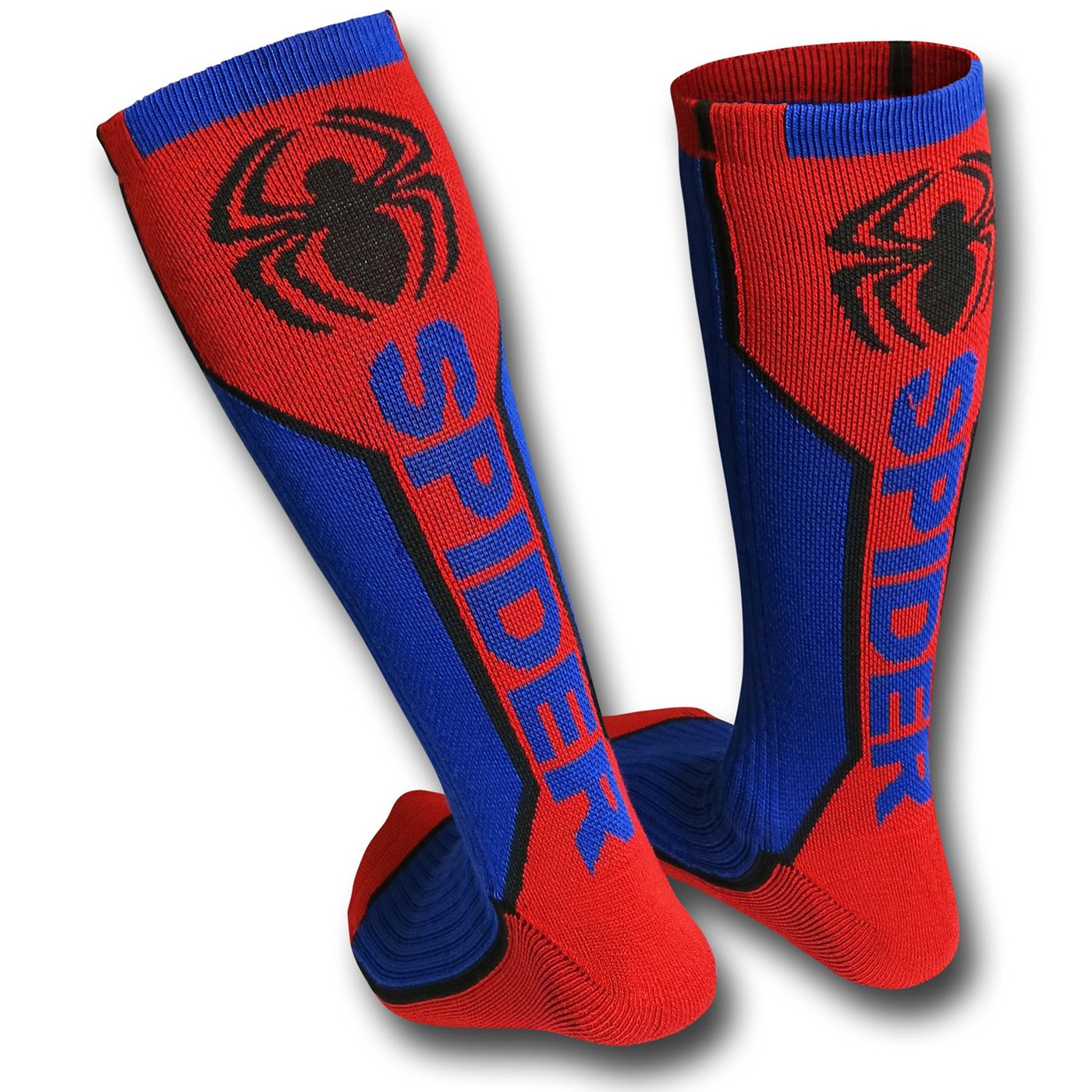 Spiderman Text Active Crew Socks