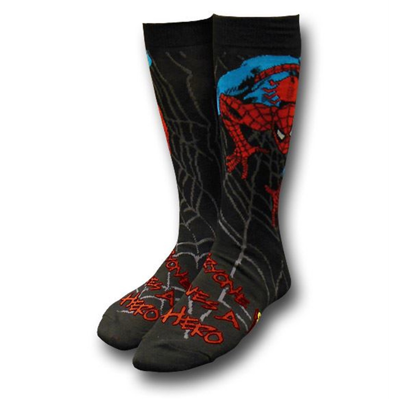 Spiderman Image and Grey Socks 2-Pack