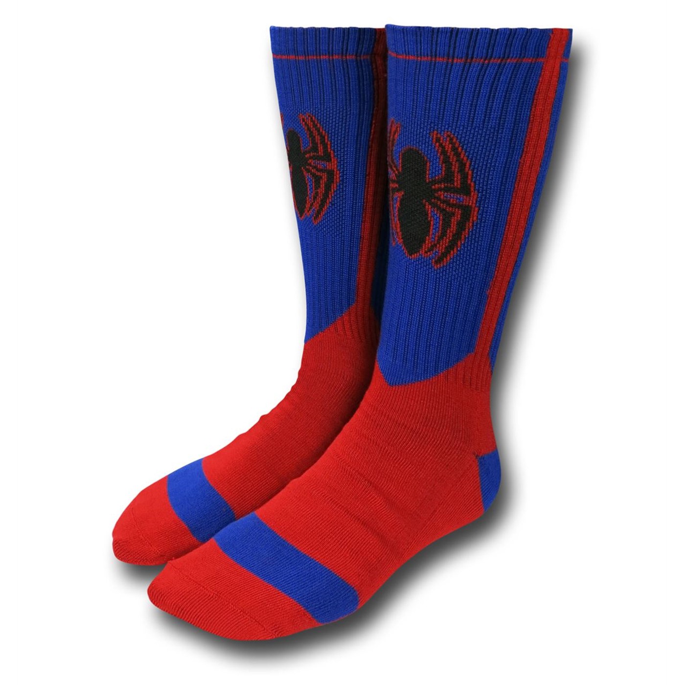 Spiderman Black Red and Blue Socks 2-Pack