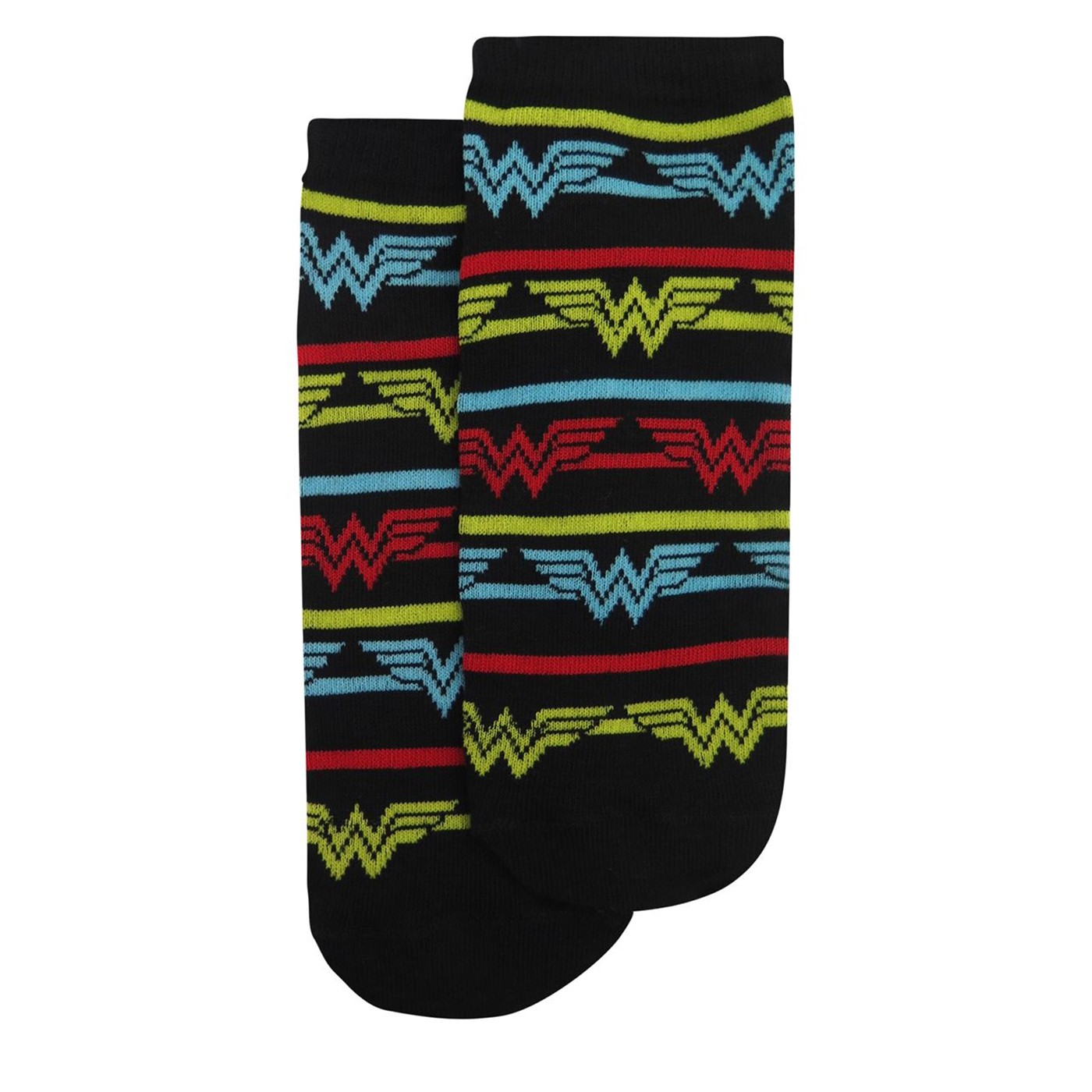 Wonder Woman Logos Women's Low Cut Socks 5-Pack