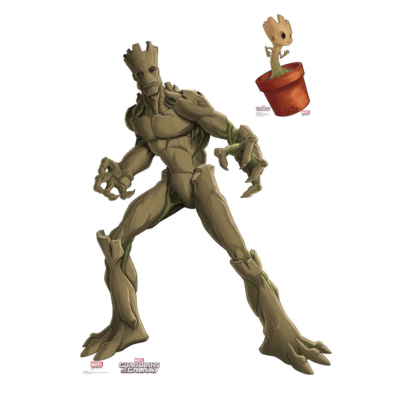 Groot and Baby Groot Cardboard Cutout