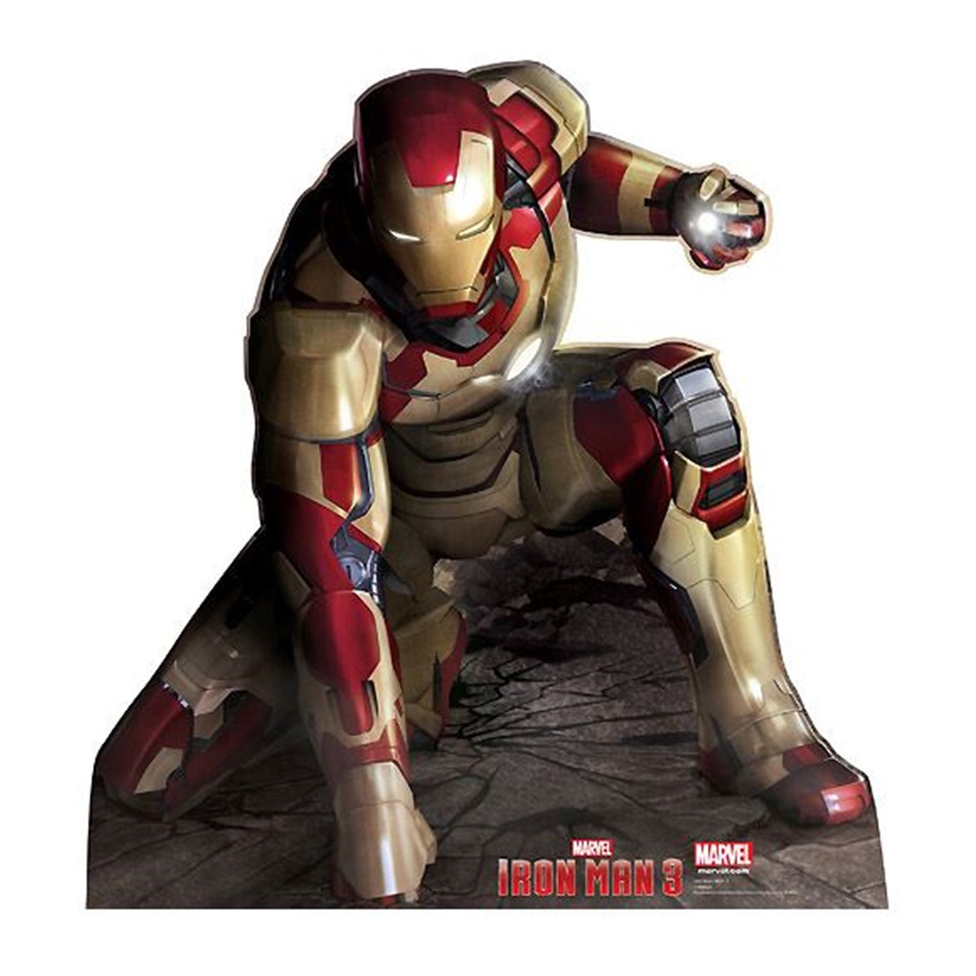 Iron Man 3 Iron Man Crouching Cardboard Standup