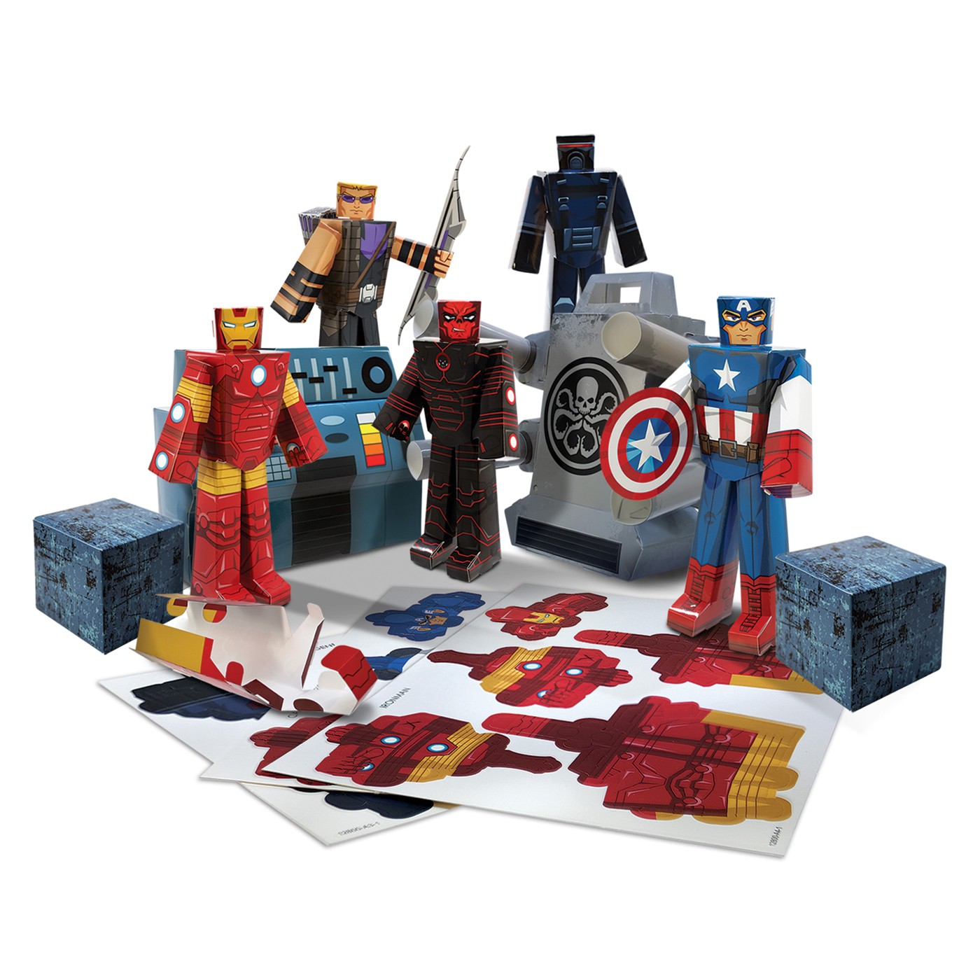 Avengers Papercraft Set