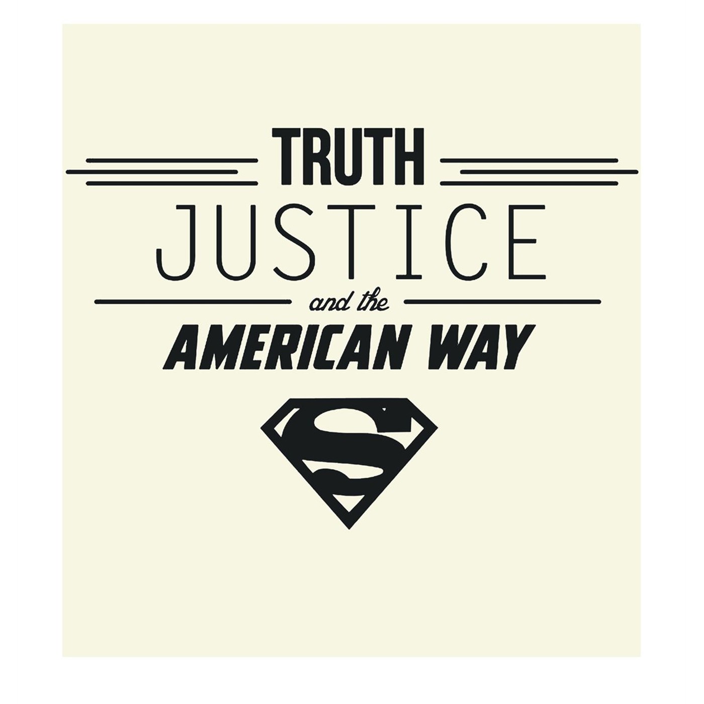 Superman Truth Justice Quote Wall Decal Set