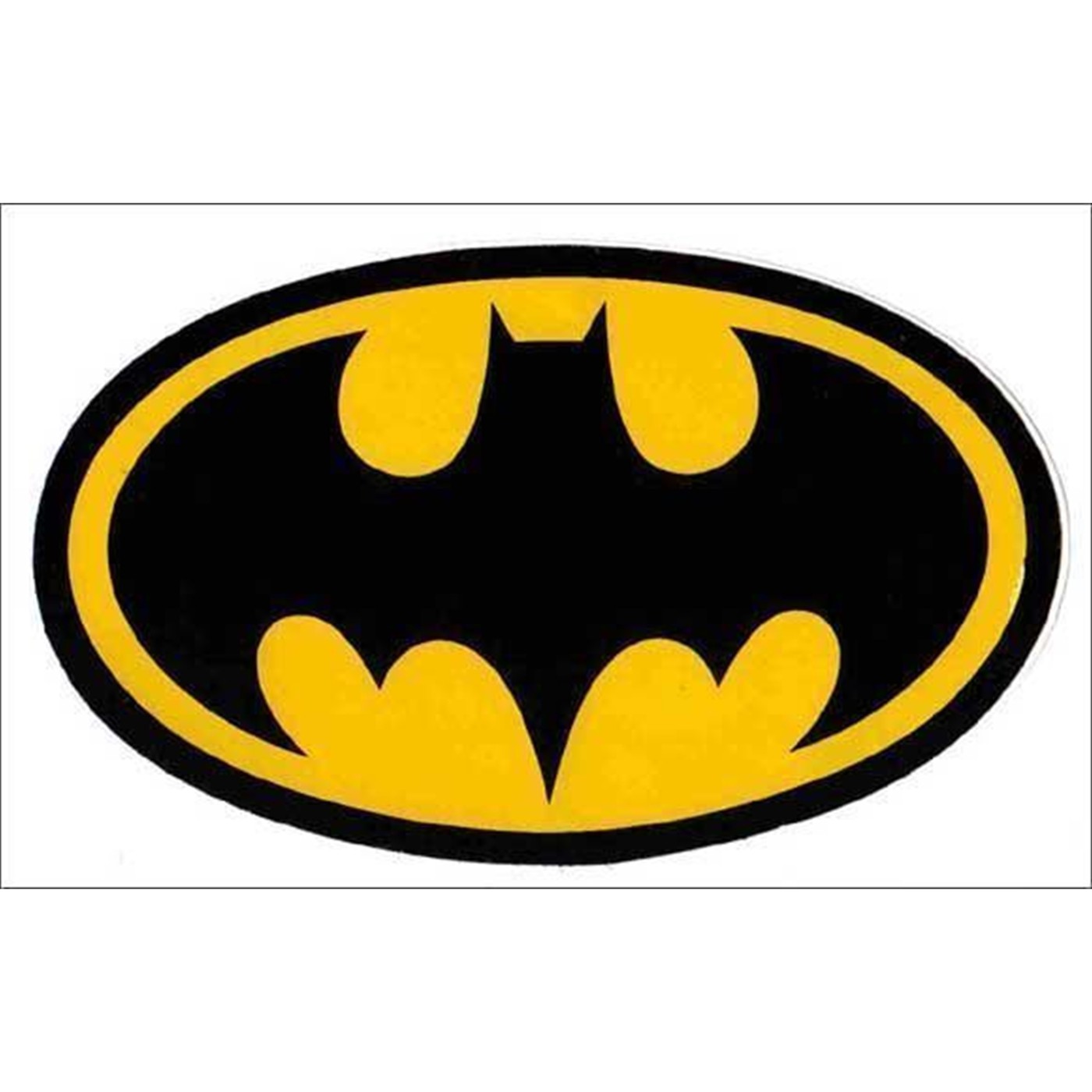 Batman Symbol Stickers 7.5&quot; &amp; 5&quot;