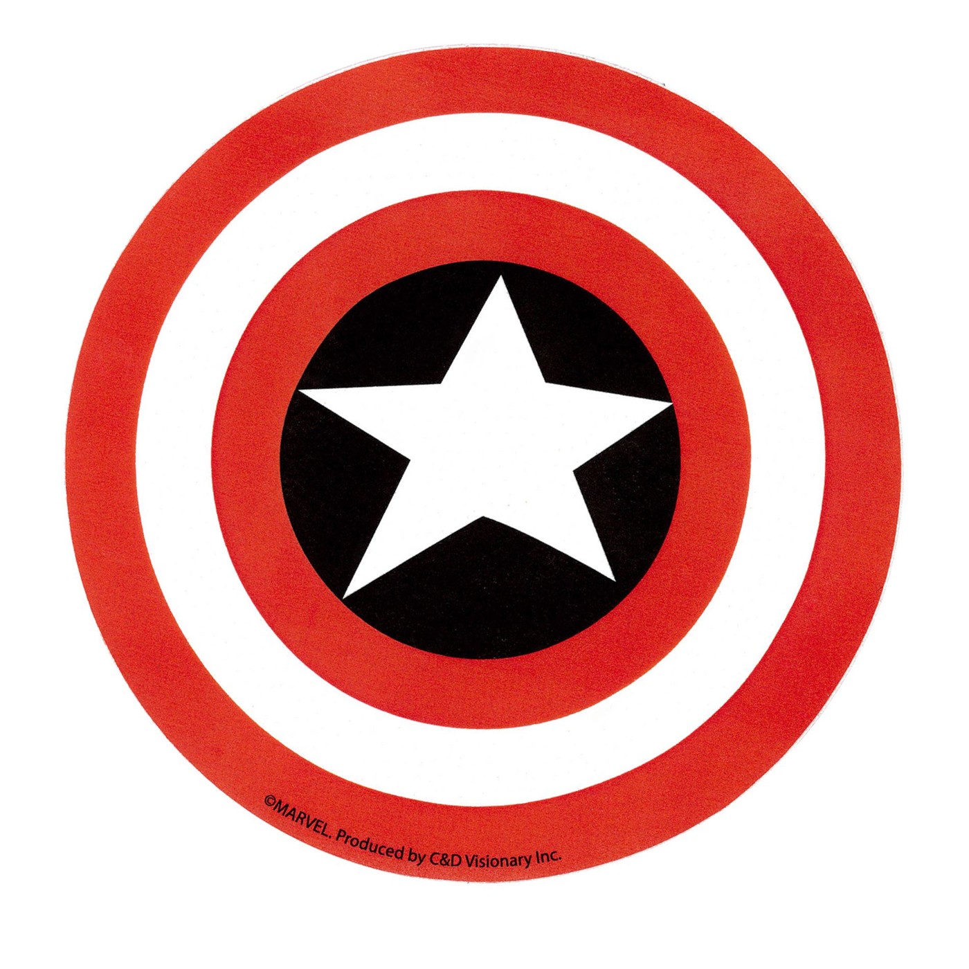 Captain America Navy Shield Sticker