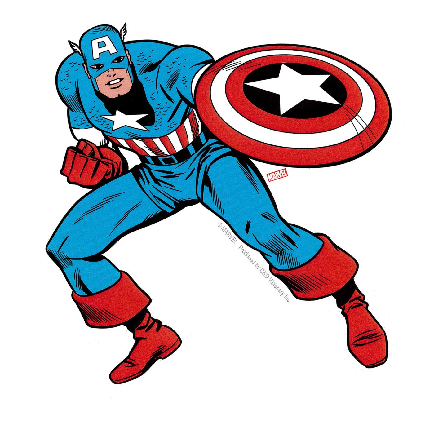 Captain America Standing Sticker
