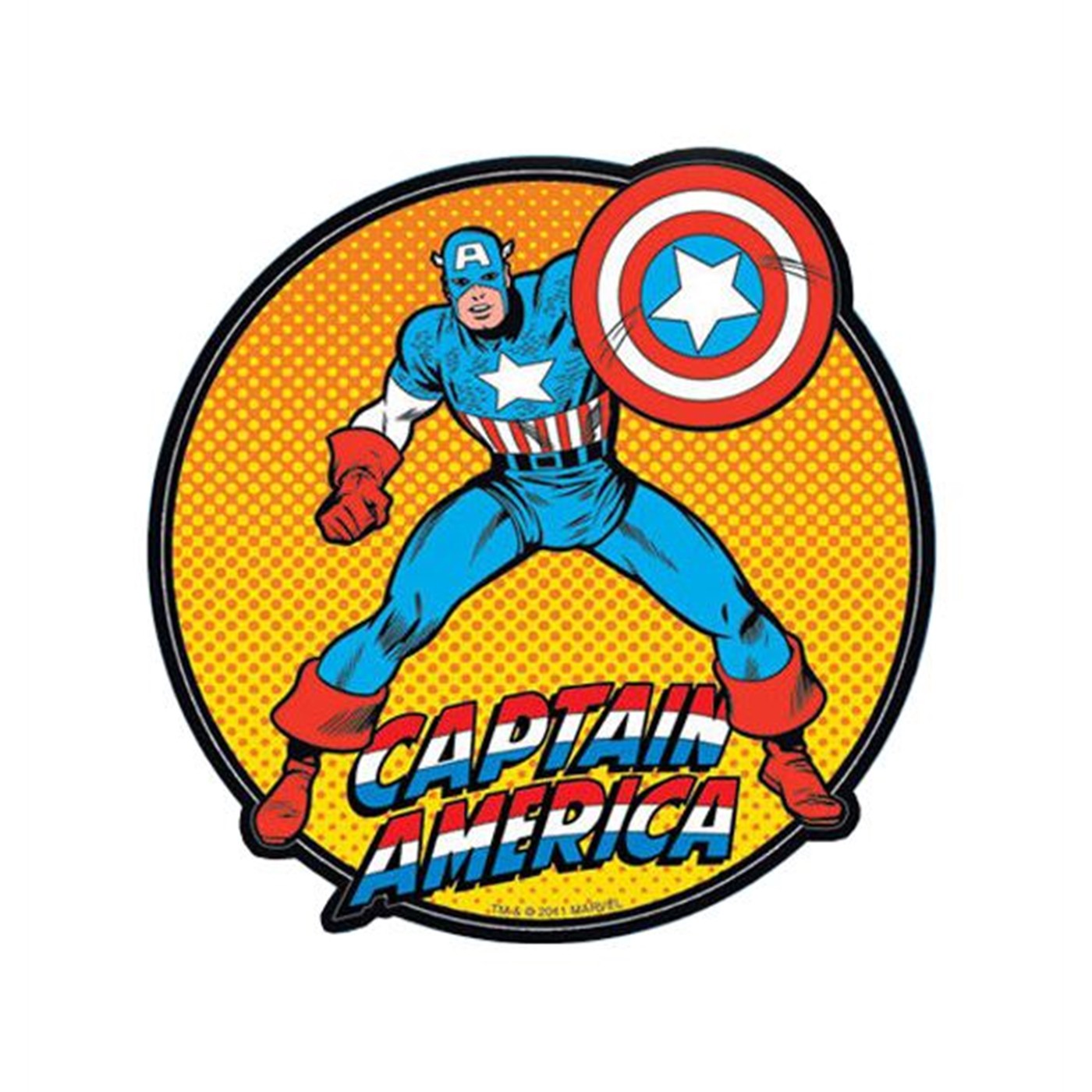 Captain America Logo Stance Sticker
