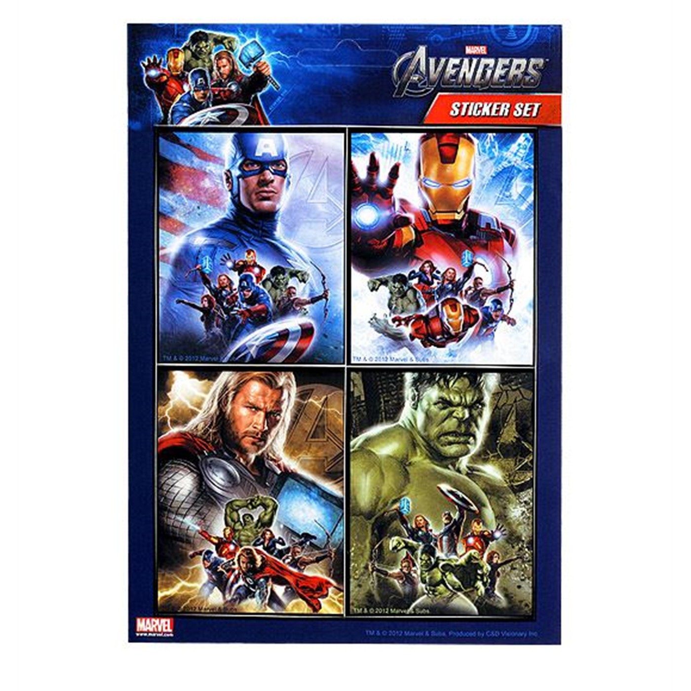 Avengers Movie Sticker Set