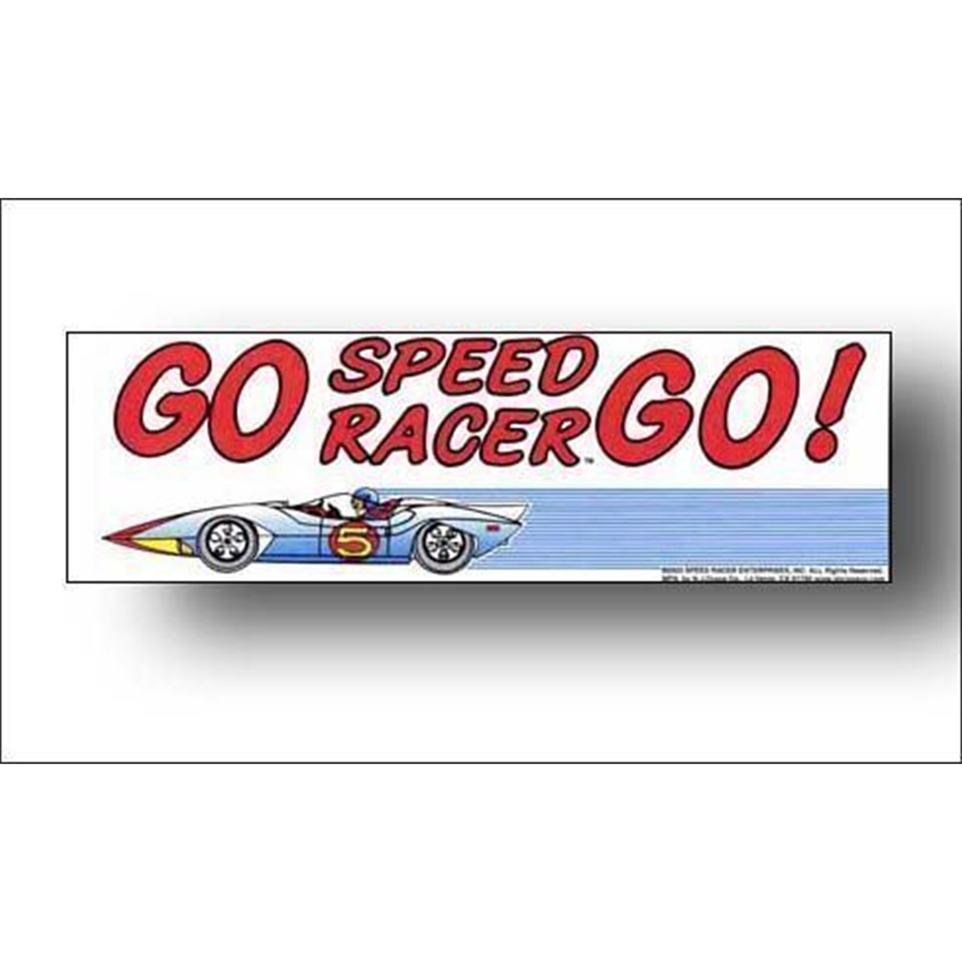 Speed Racer Go Speed! Bumper Sticker