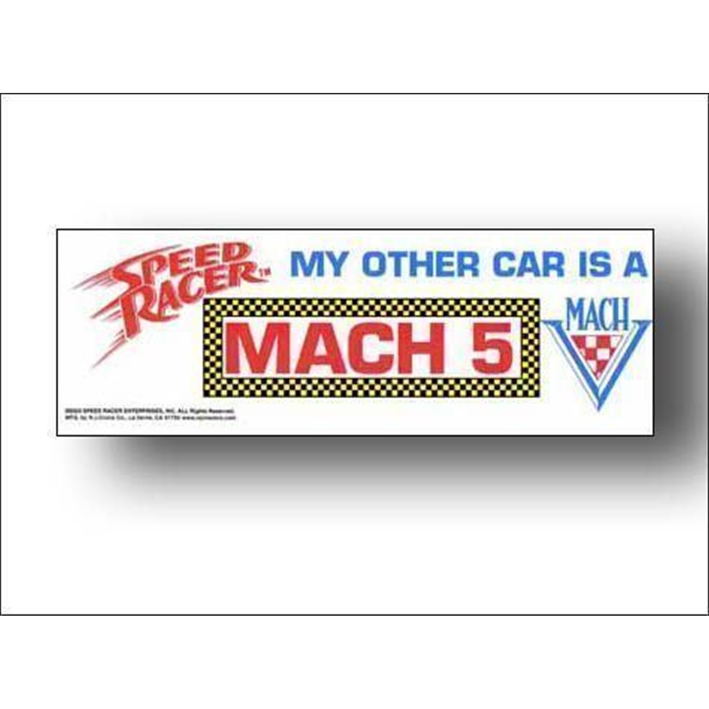 Speed Racer Mach 5 Bumper Sticker