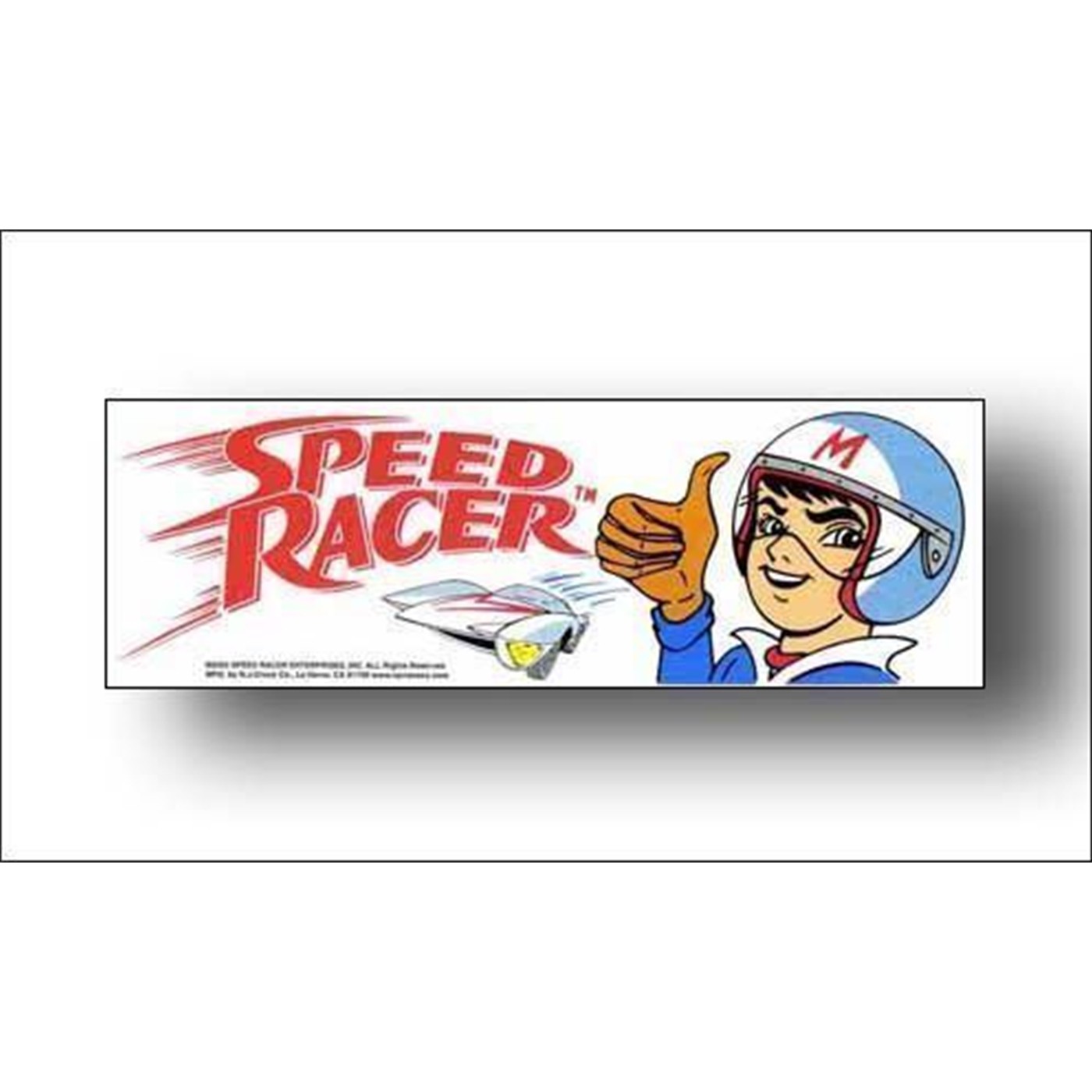 Speed Racer Thumbs Up Bumper Sticker