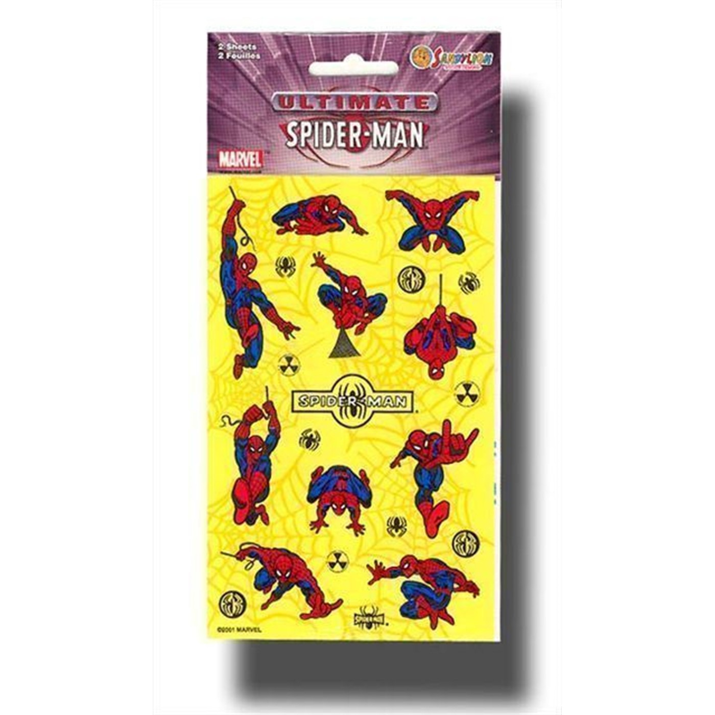 Spiderman Sticker Yellow Set