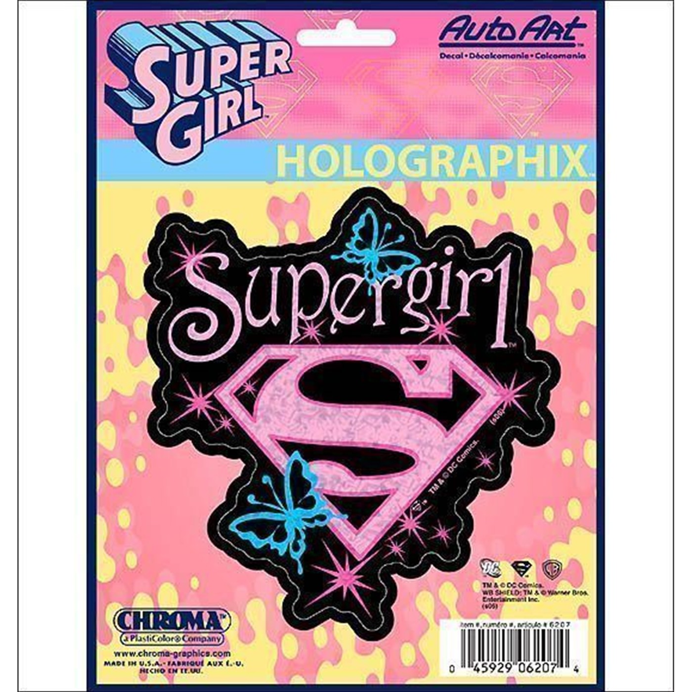 Supergirl Holographic Sticker