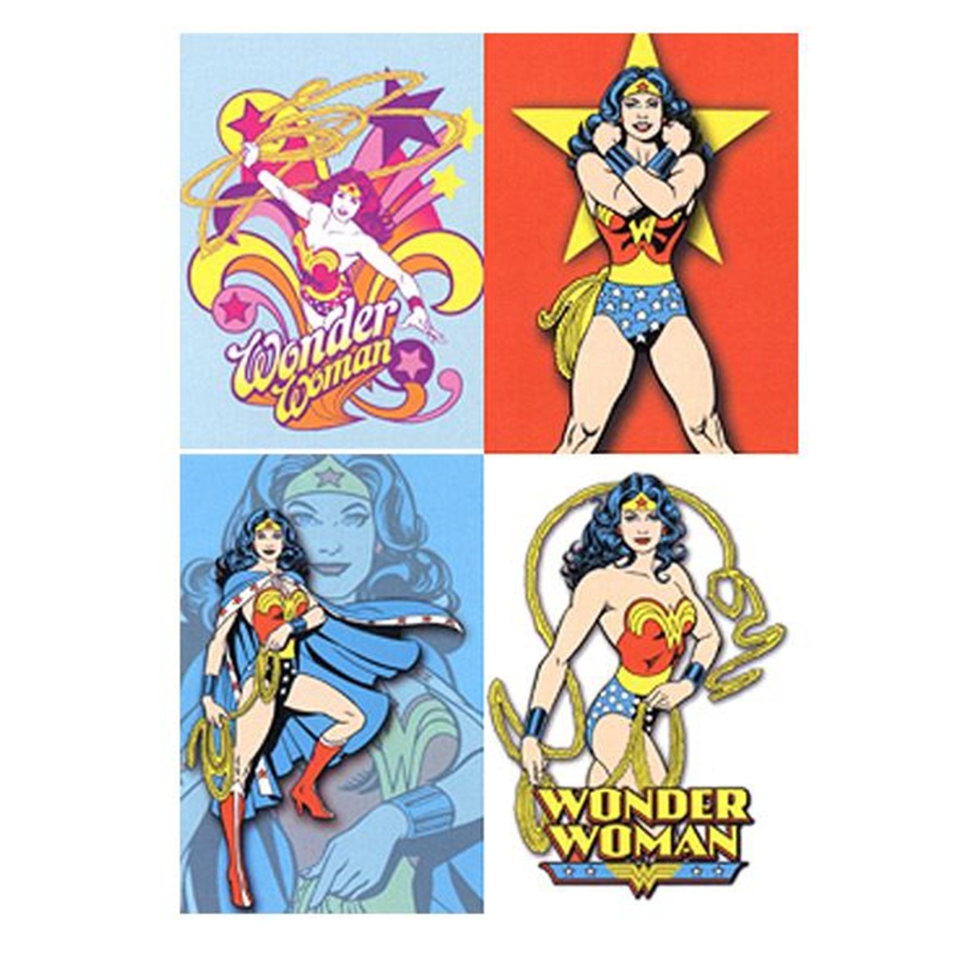 Wonder Woman Set of 4 Stickers