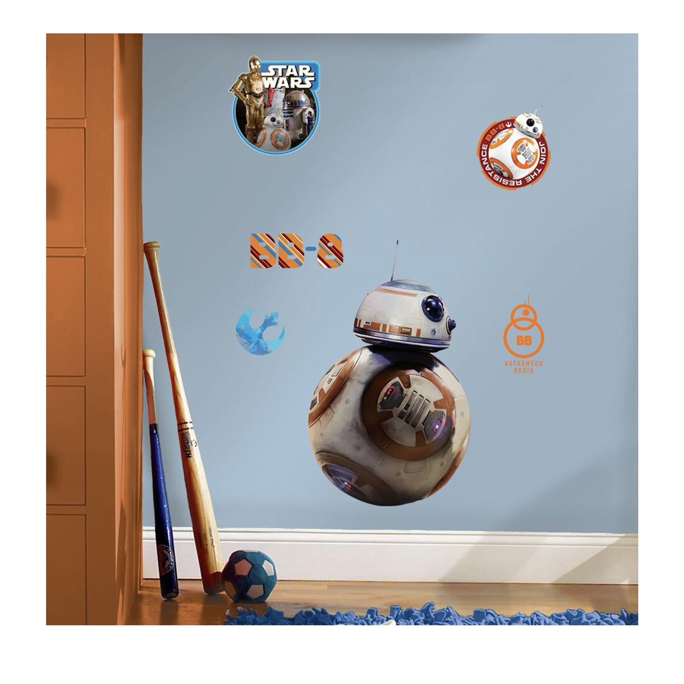 Star Wars Force Awakens BB-8 Giant Wall Decal