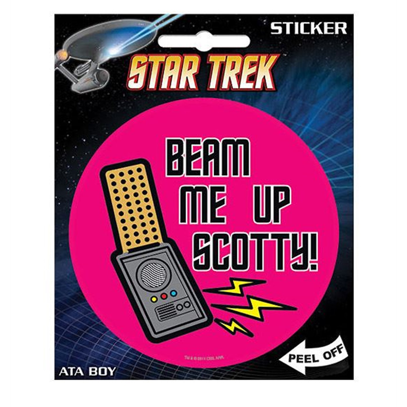 Star Trek Beam Me Up Sticker