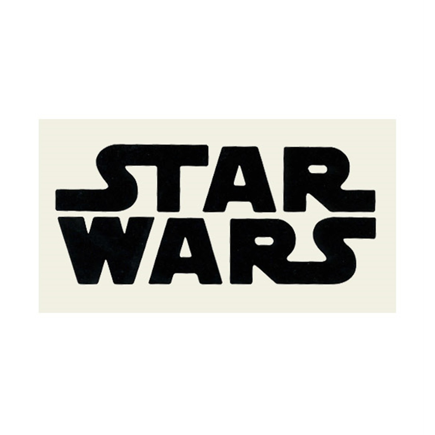 Star Wars Logo Sticker- Black