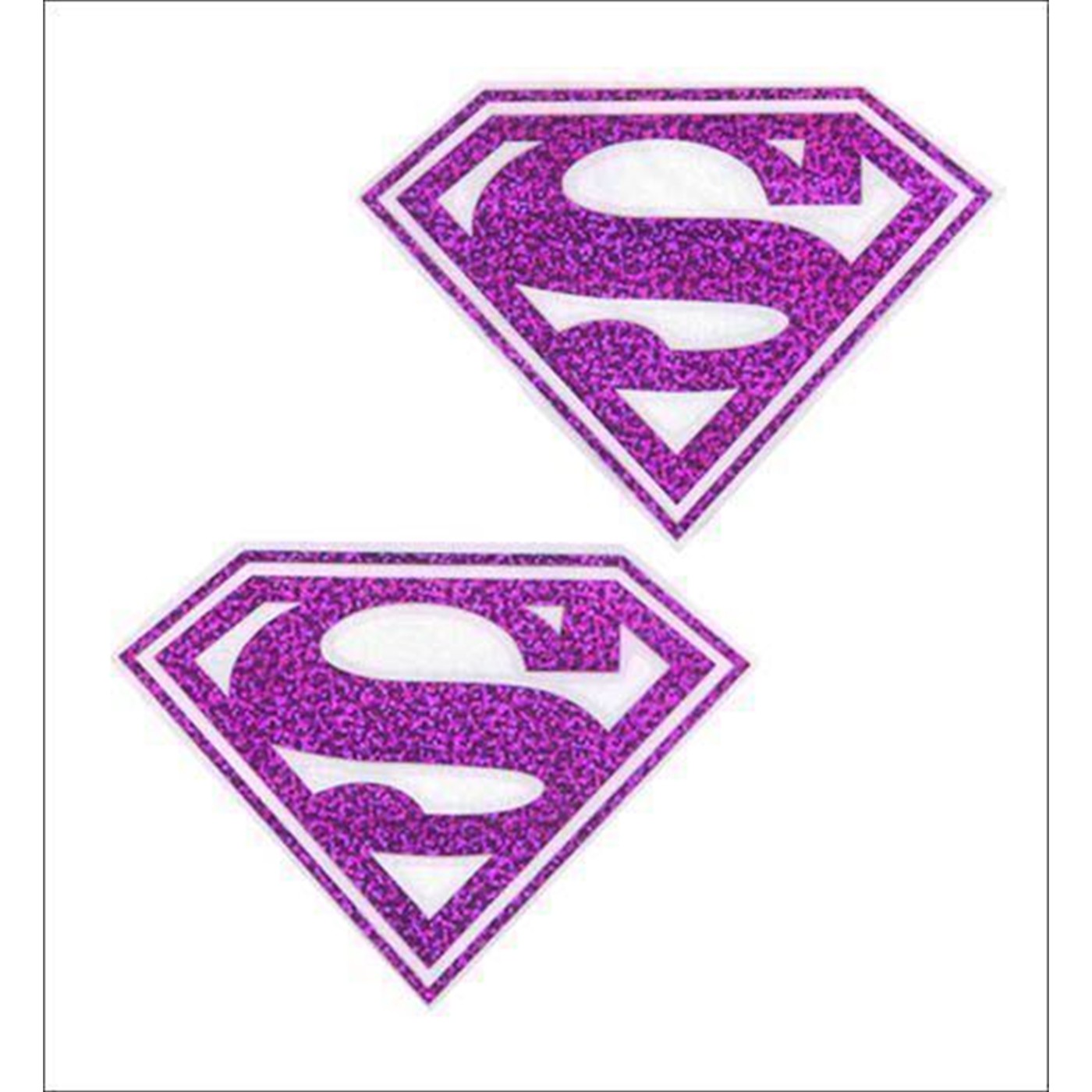 Supergirl Metallic Shield Stickers
