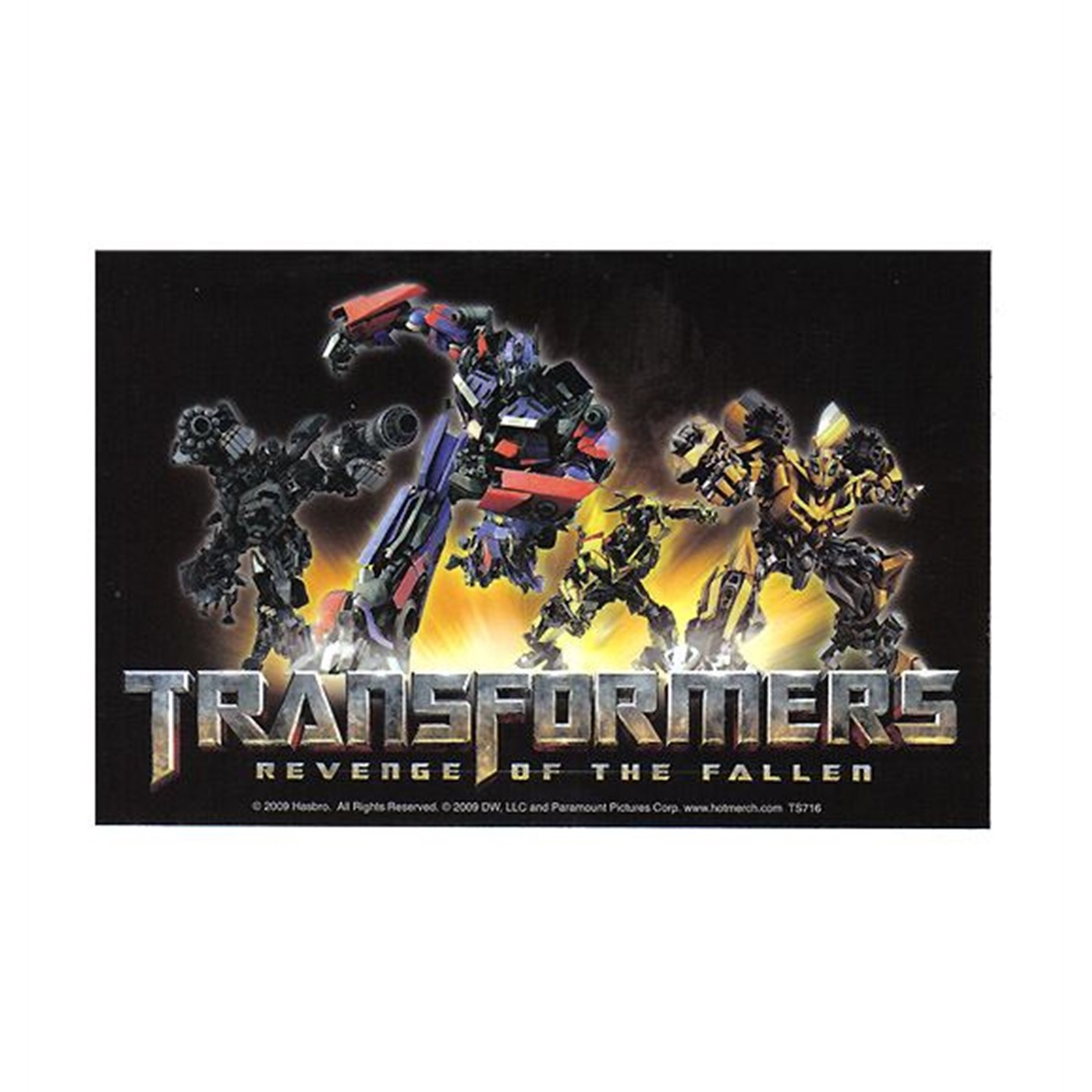 Transformers Revenge of the Fallen Group Sticker