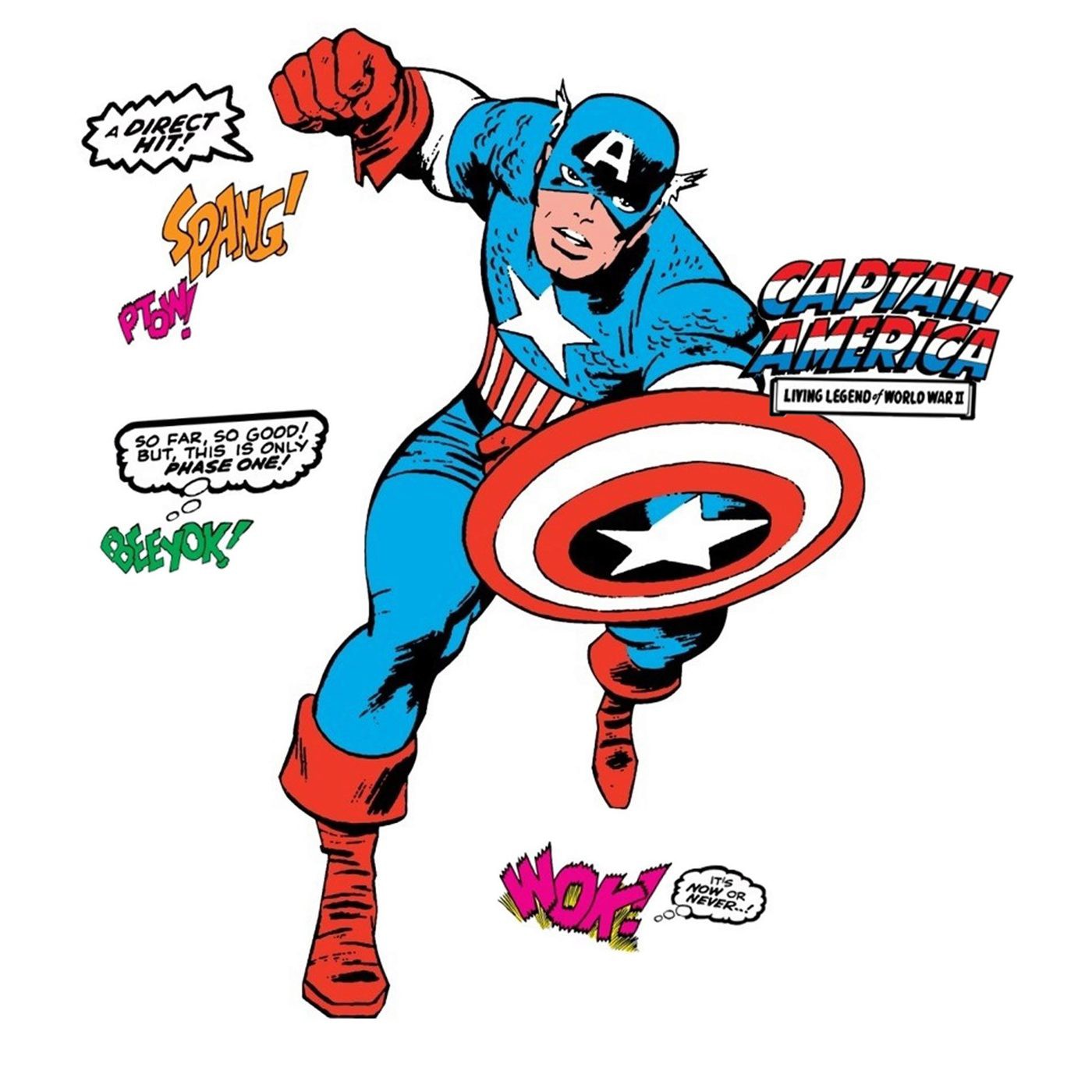 Captain America Classic Giant Wall Decal