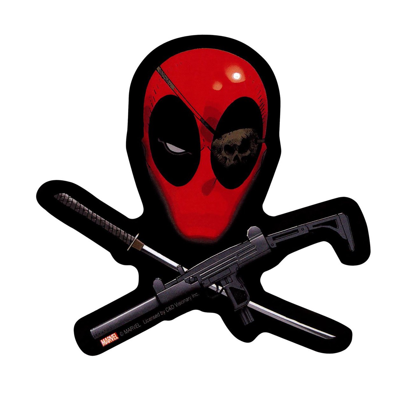 Deadpool Cross Sticker