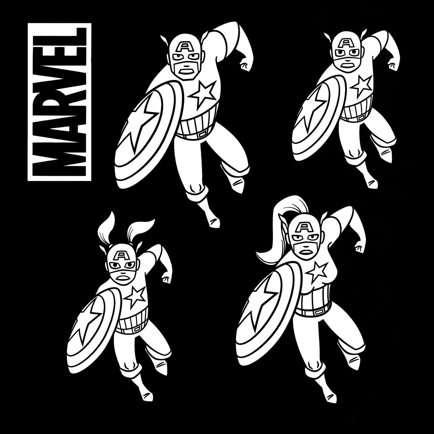 Marvel Family Car Decals