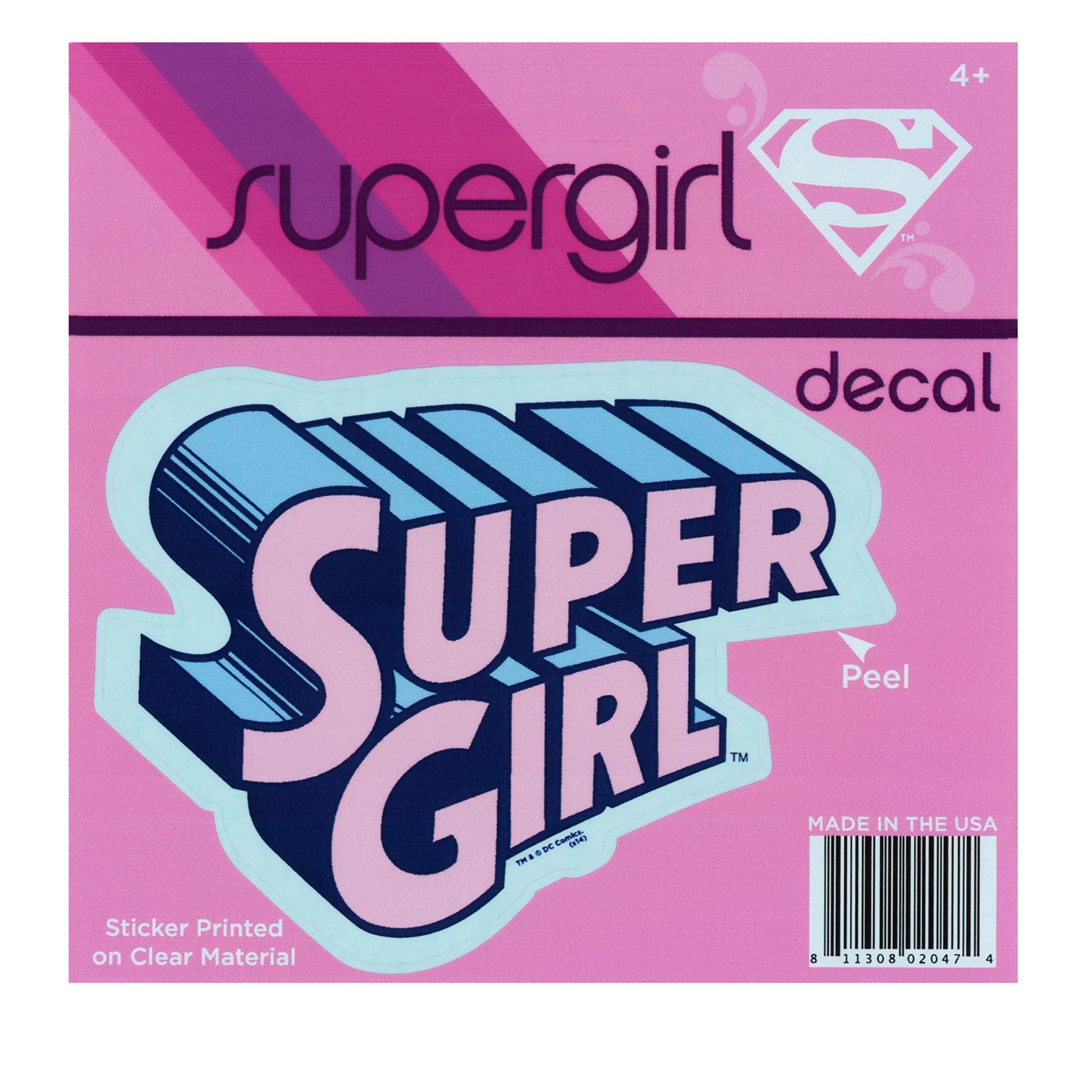 Supergirl Pink Decal
