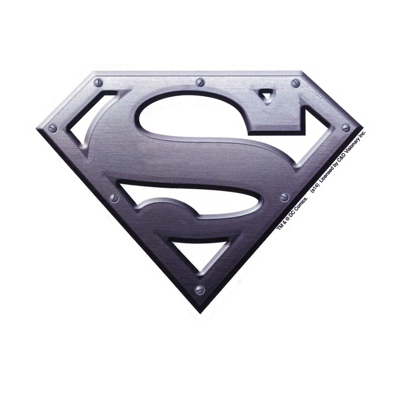 Superman Metal Symbol Sticker