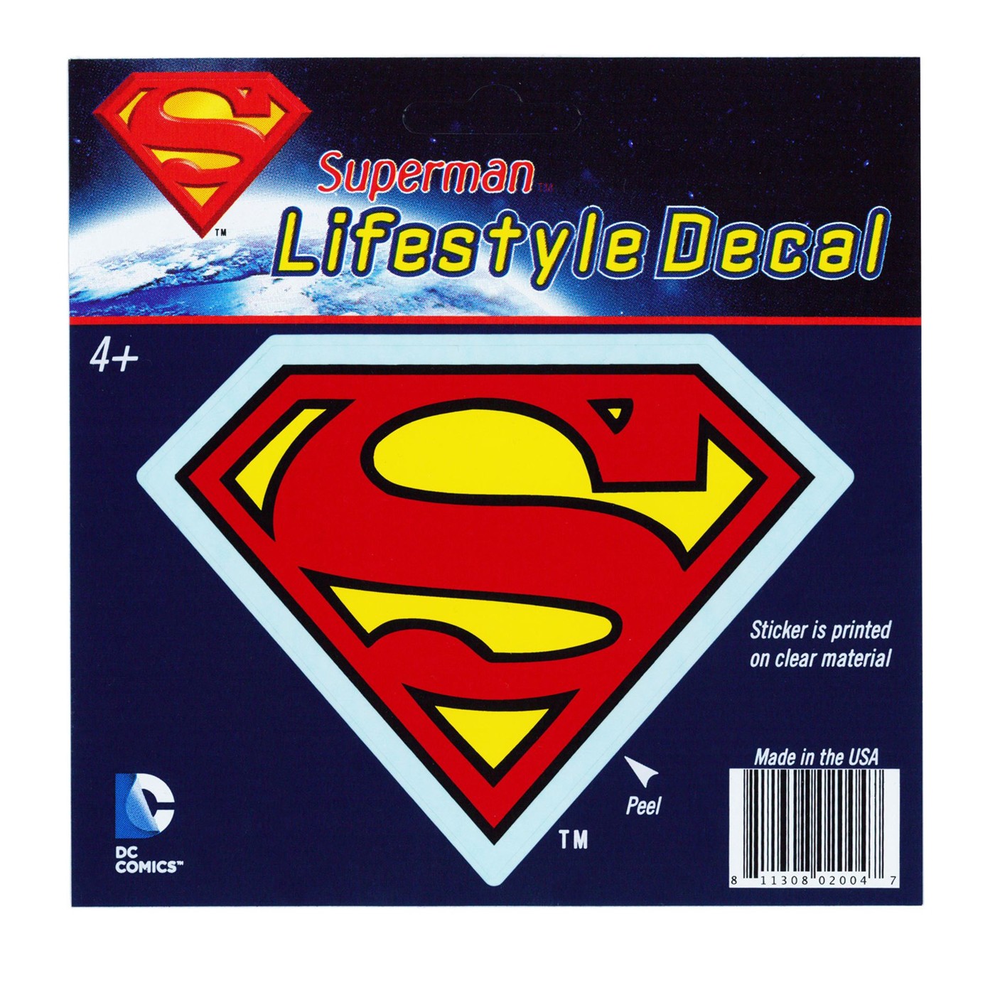 Superman Red Symbol on Yellow Lifestyle Decal