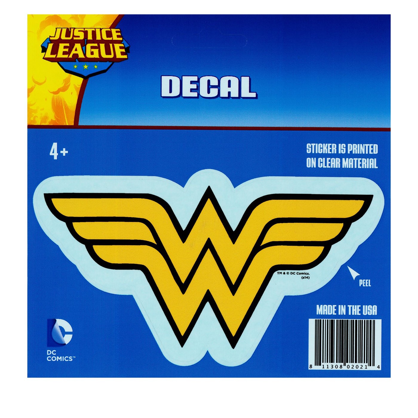Wonder Woman Yellow/Black Symbol Decal