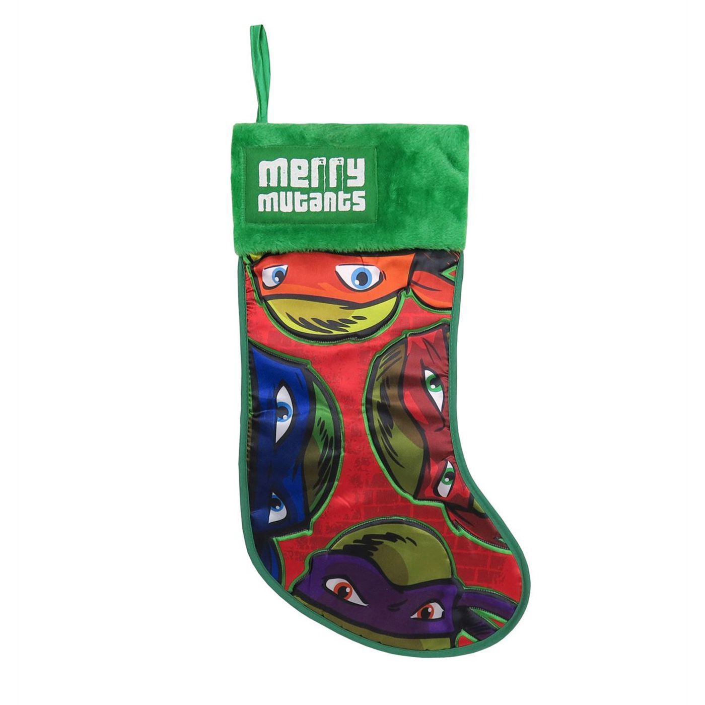 TMNT Faces Christmas Stocking